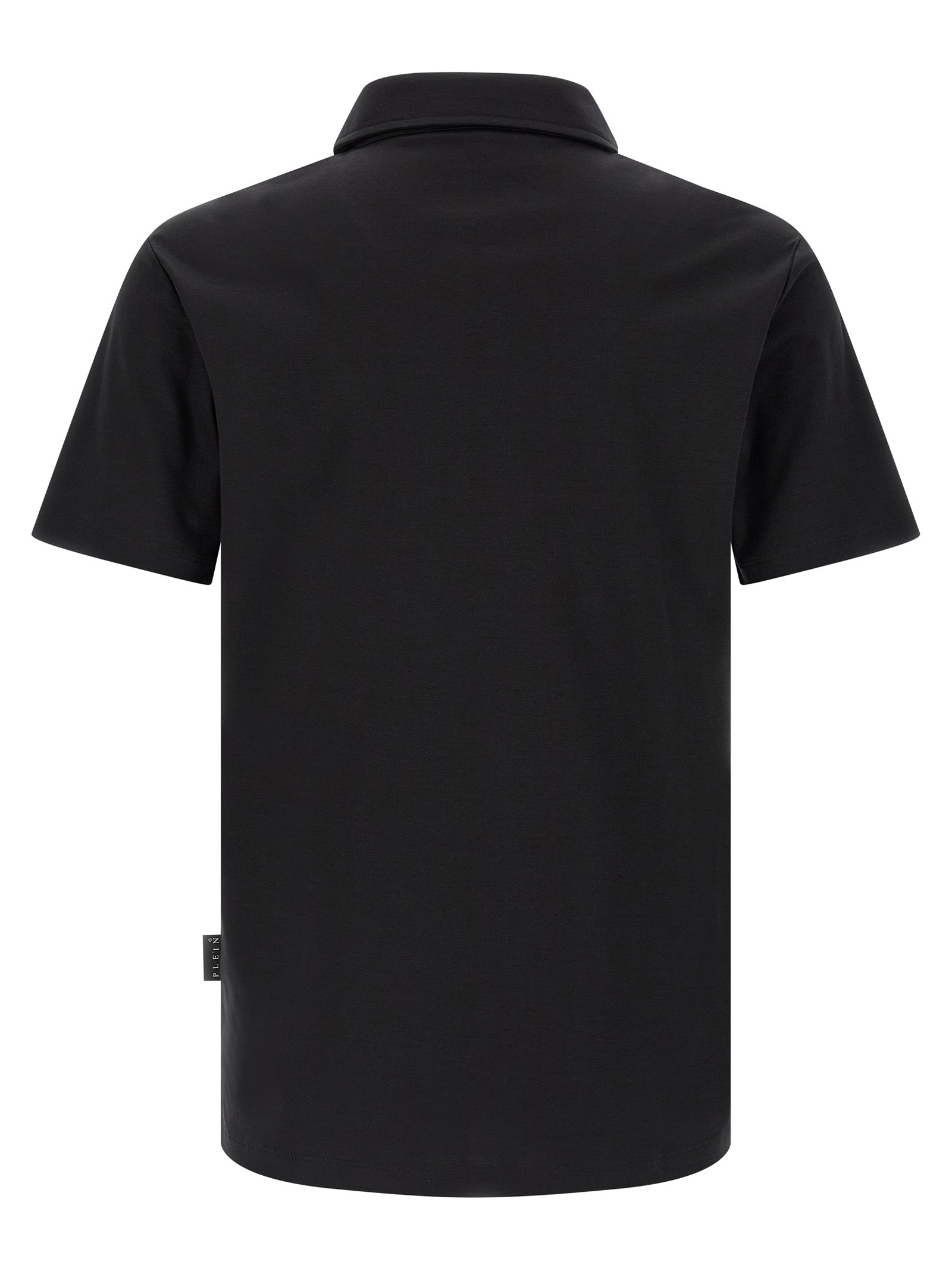 Philipp Plein Black Cotton Polo Shirt Philipp Plein