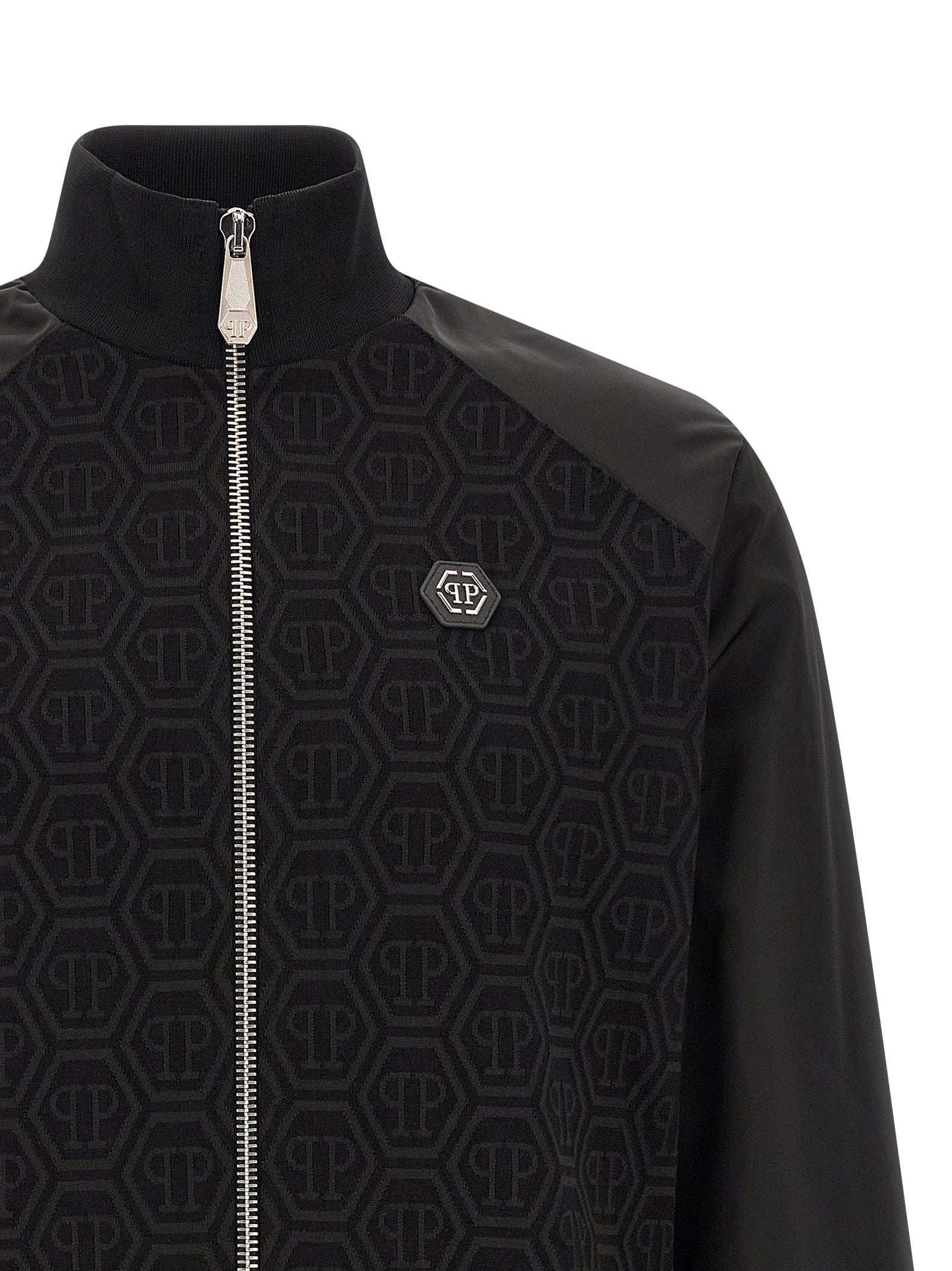 Philipp Plein Black Cotton Sweatshirt Philipp Plein