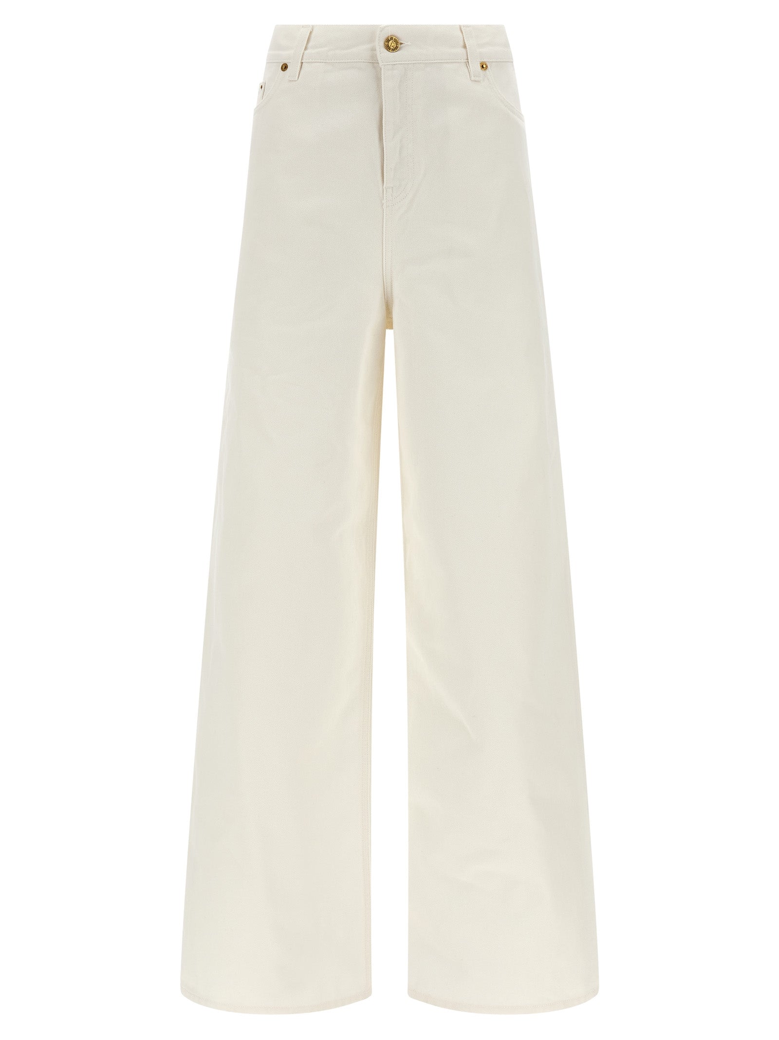 Golden Goose White Cotton Boyfriend Jeans Golden Goose