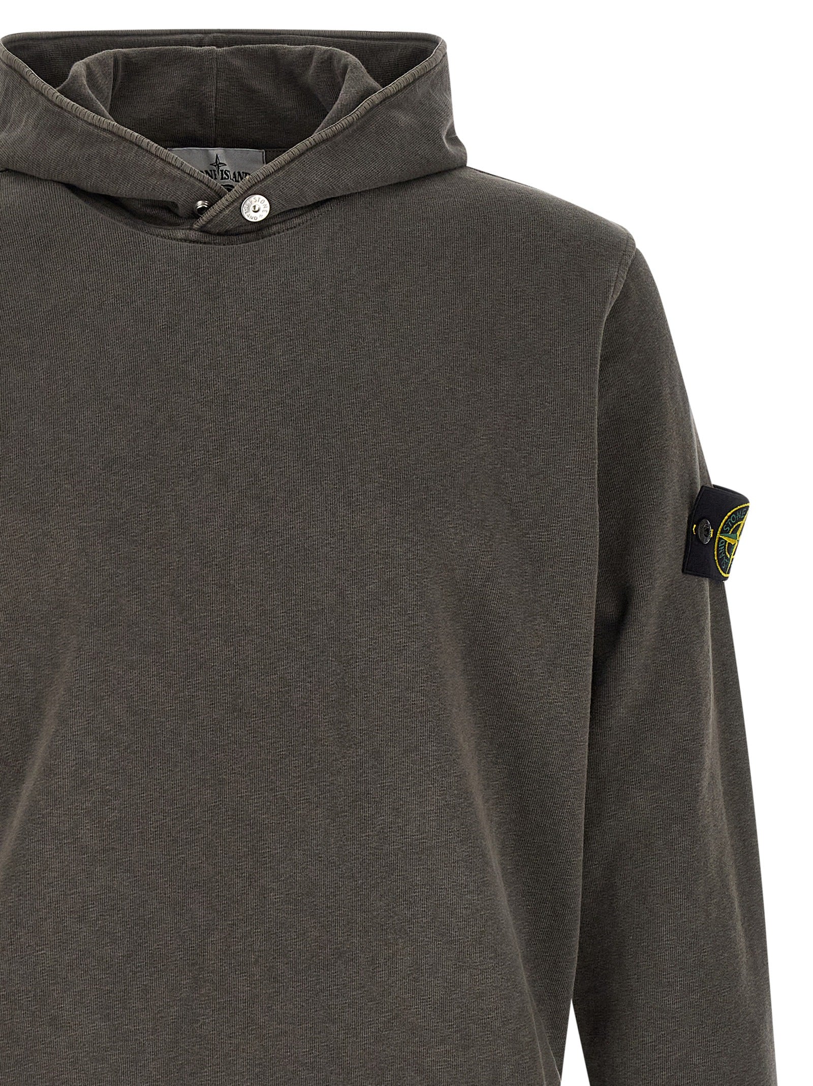 Stone Island Brown Cotton Sweatshirt Stone Island