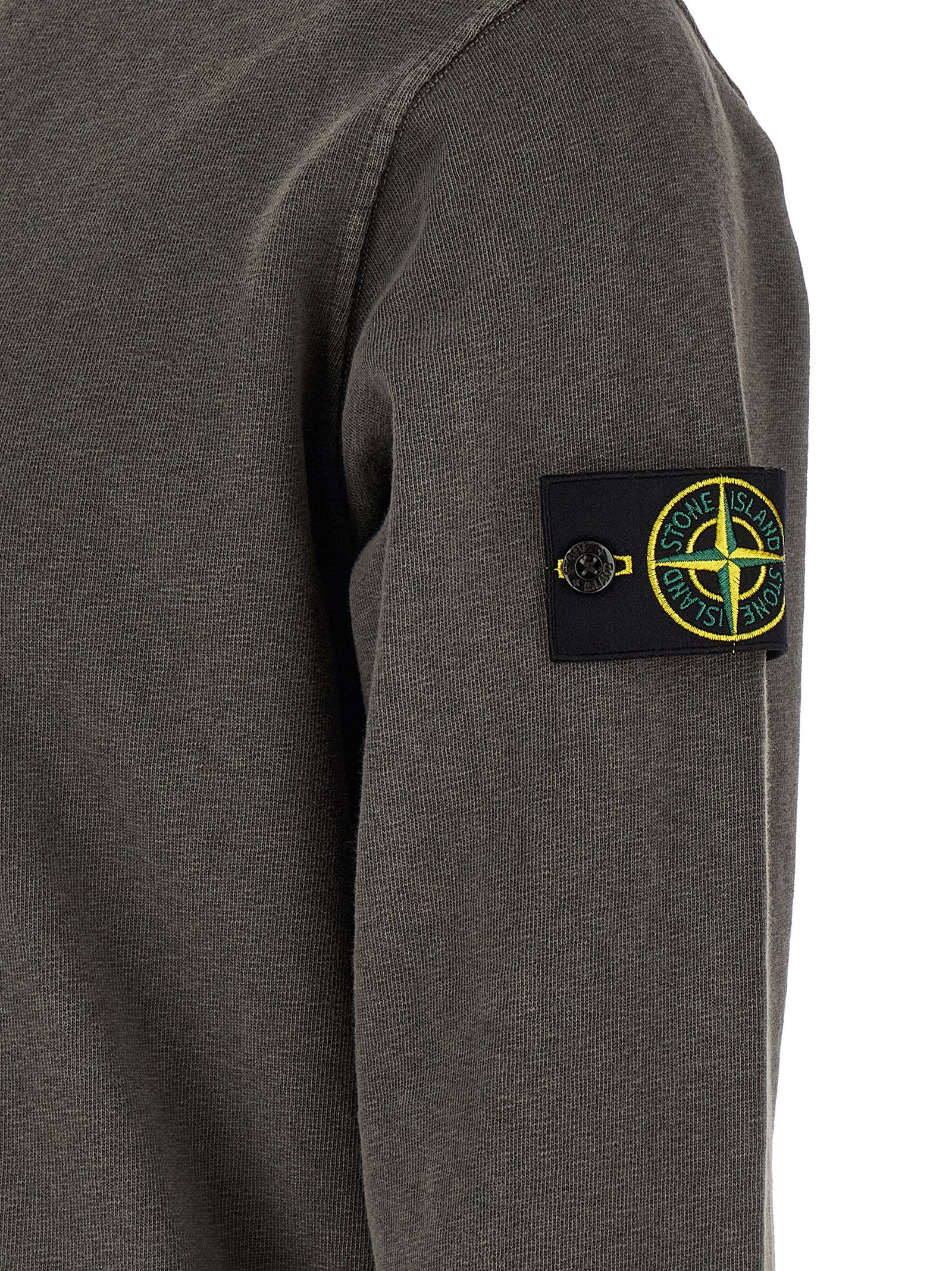 Stone Island Brown Cotton Sweatshirt Stone Island