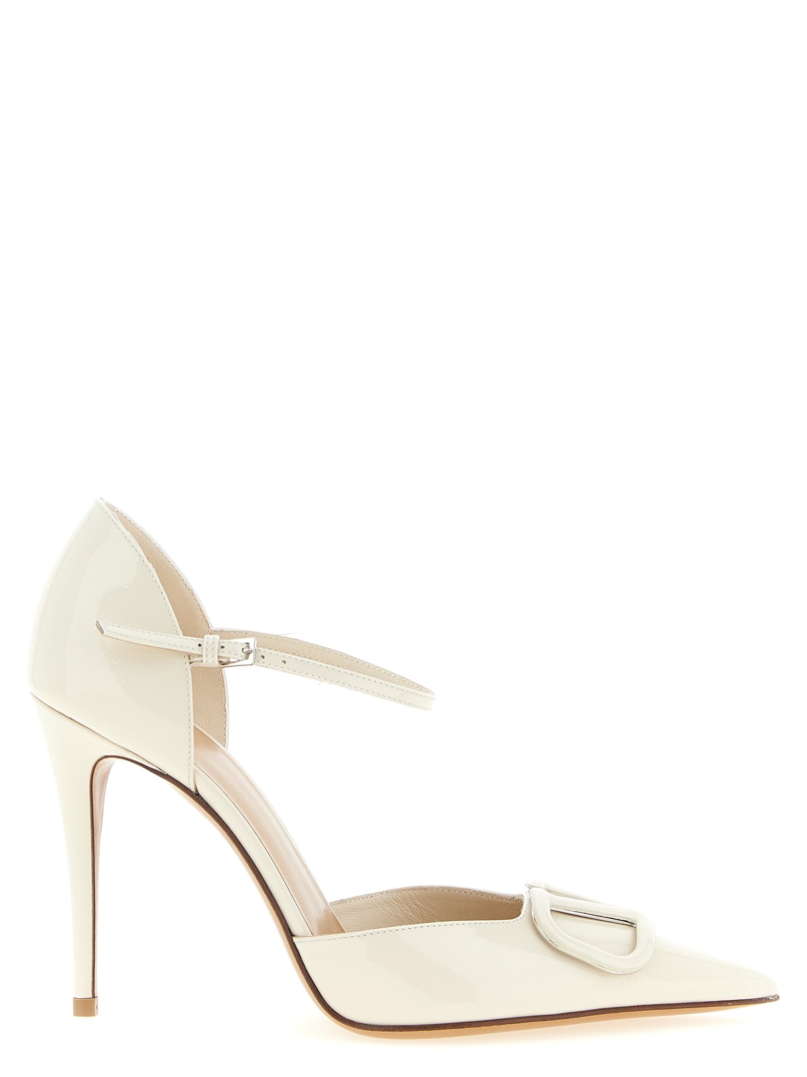 Valentino Garavani White Calfskin High Heel Pumps Valentino Garavani
