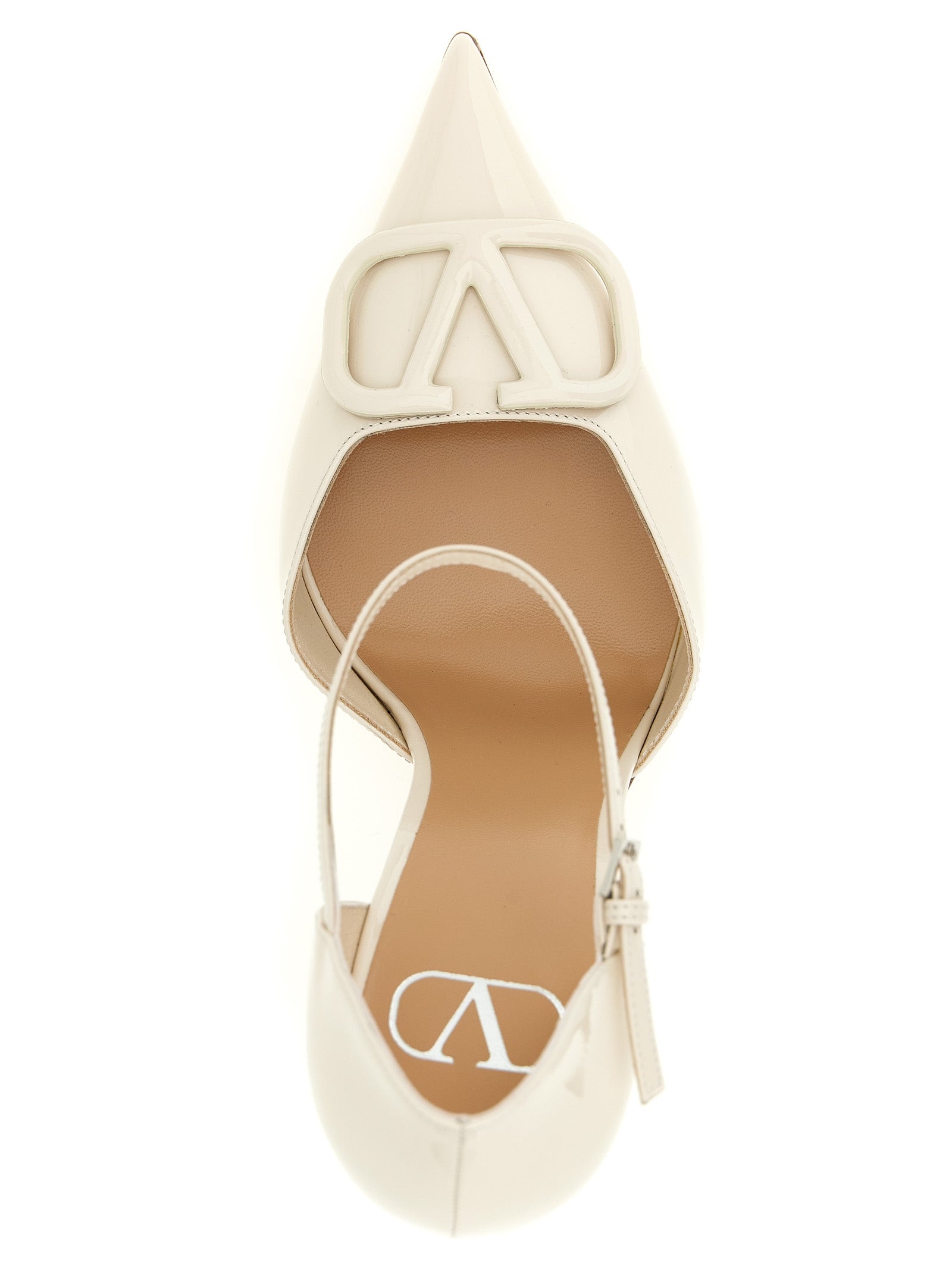 Valentino Garavani White Calfskin High Heel Pumps Valentino Garavani