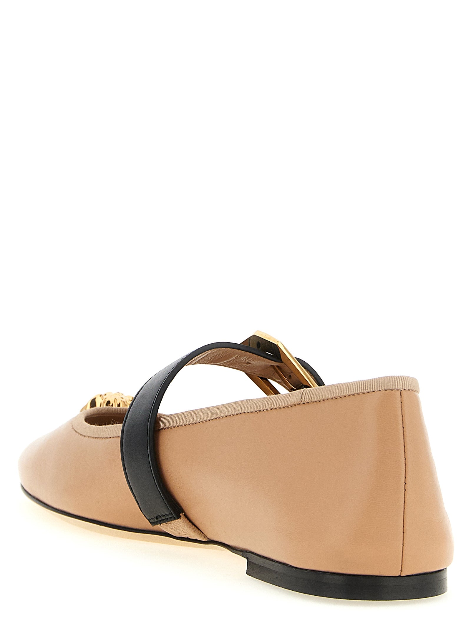 Versace Multicolor Lamb Leather Ballet Flats Versace