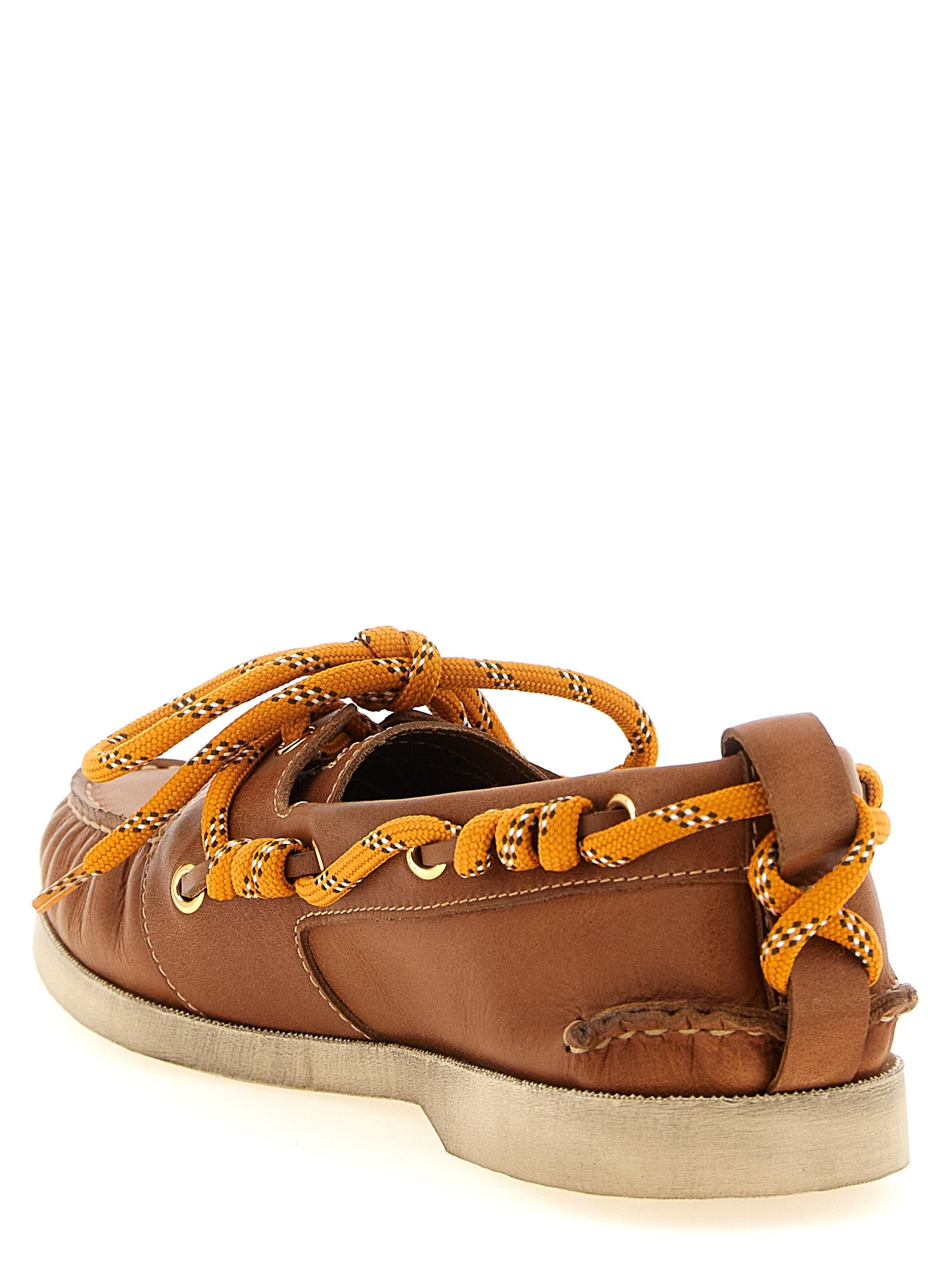 Golden Goose Brown Cowhide Slip-On Loafers Golden Goose