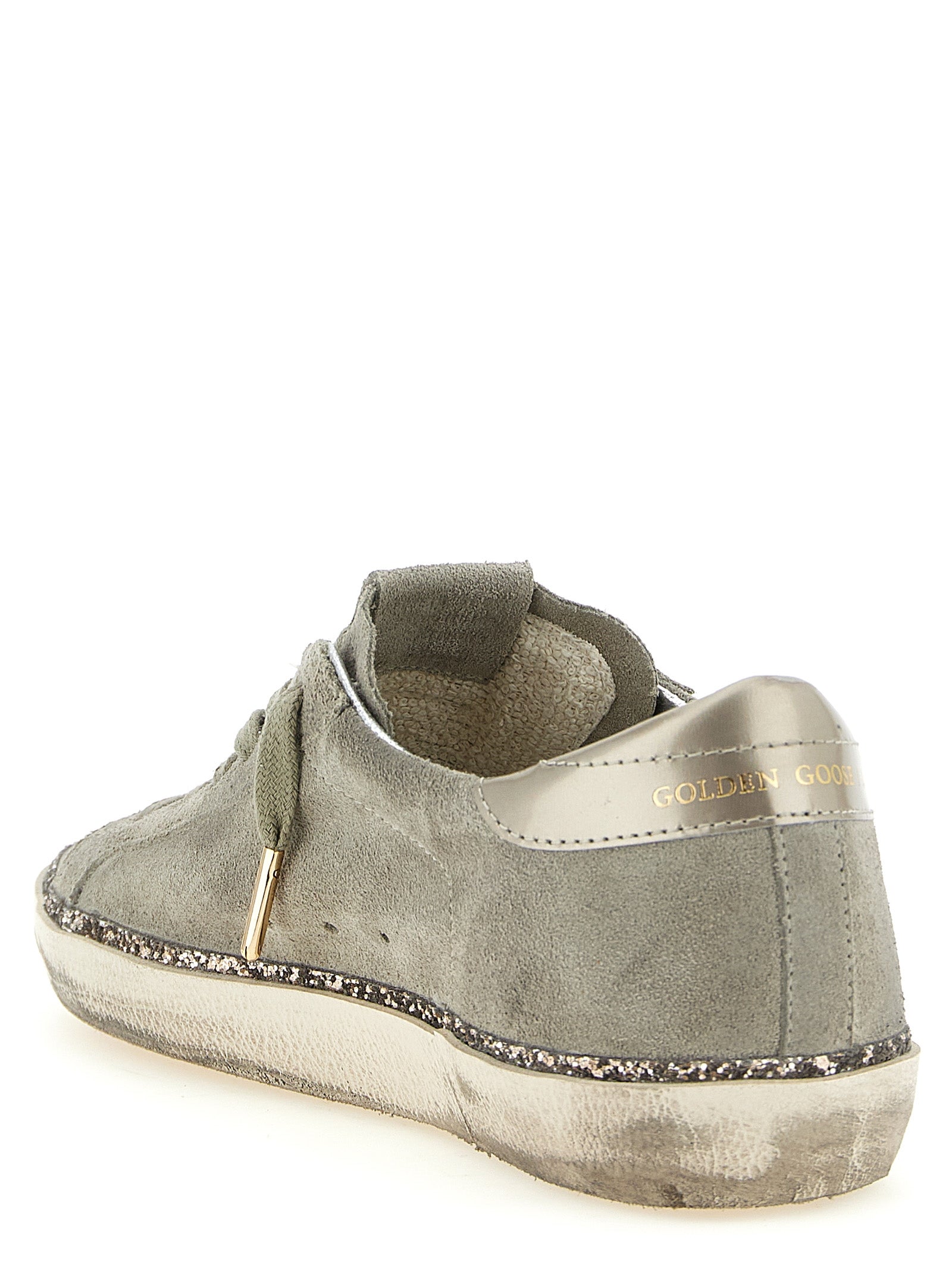 Golden Goose Gray Cowhide Low Top Sneakers Golden Goose