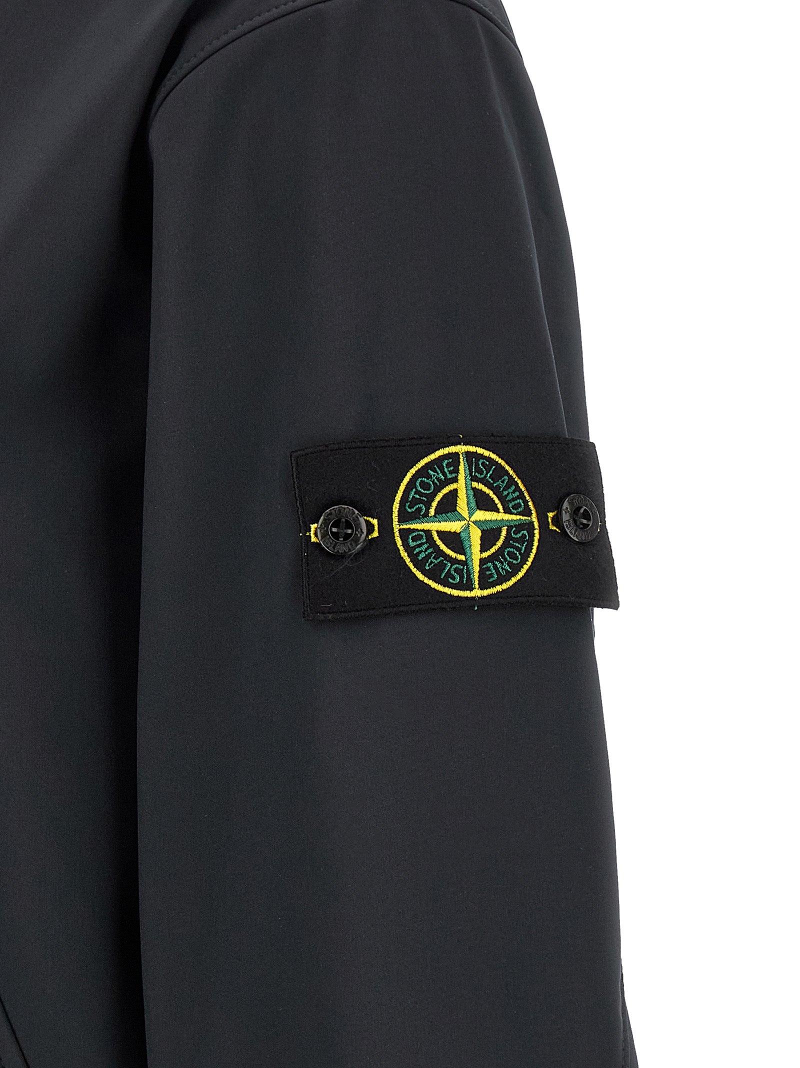 Stone Island Blue Polyester Shell Jacket Stone Island