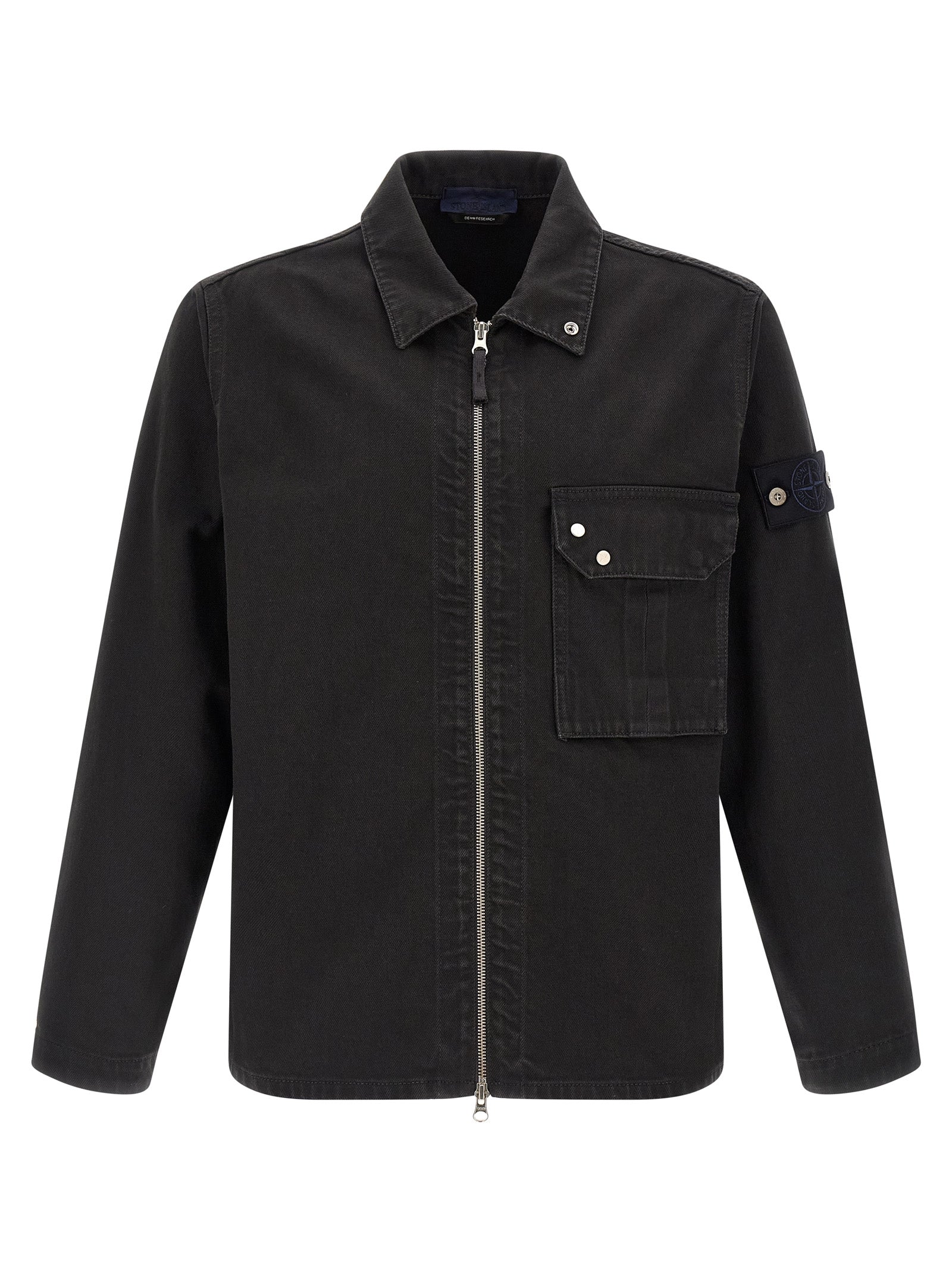 Stone Island Black Cotton Blouse Stone Island