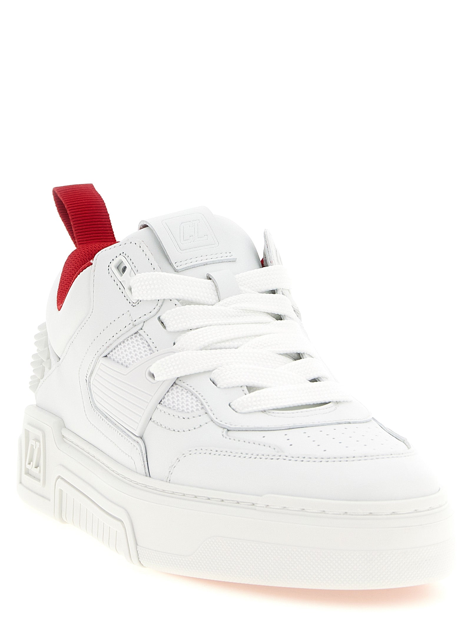 Christian Louboutin White Calfskin Athletic Sneakers Christian Louboutin
