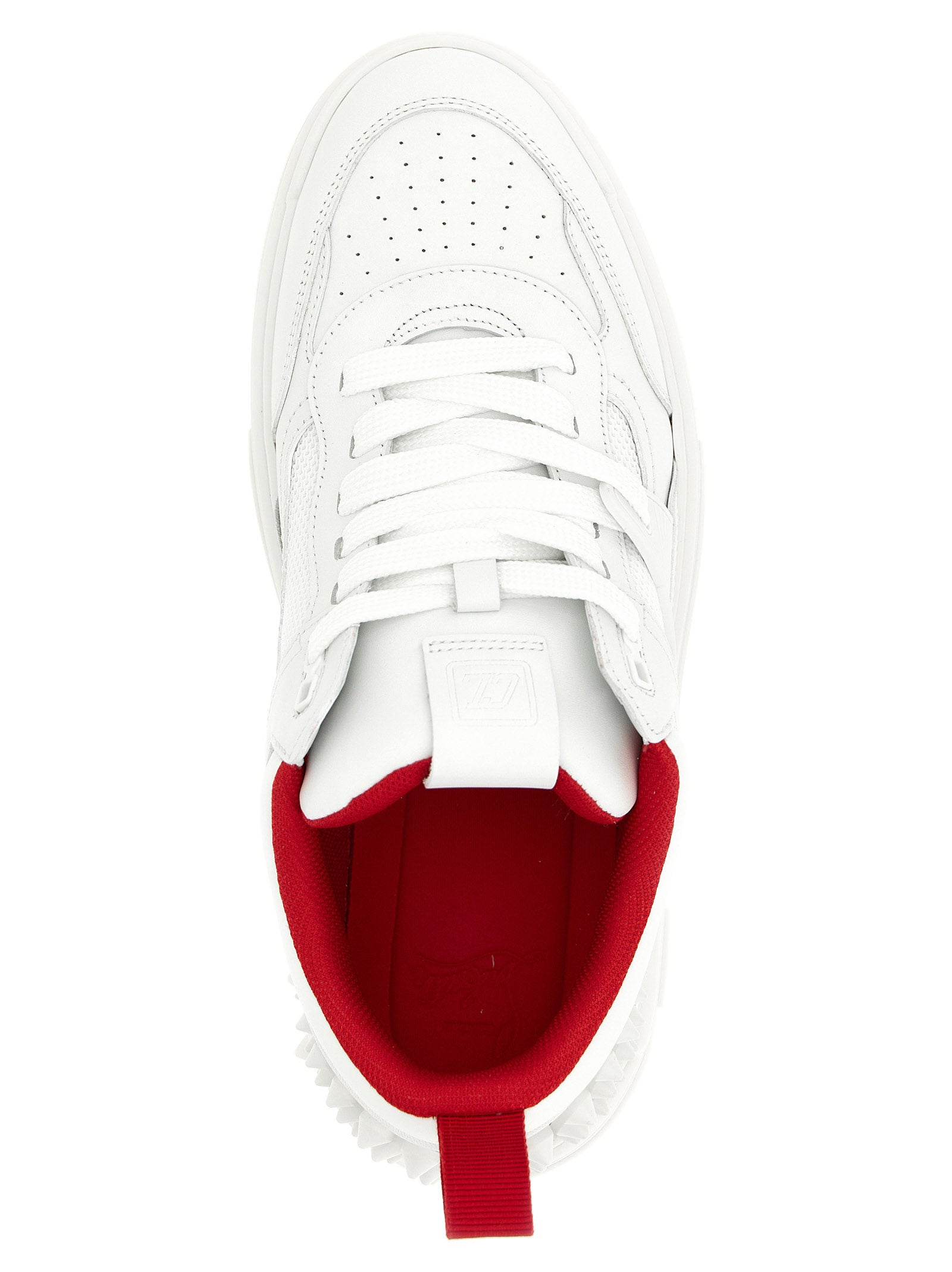 Christian Louboutin White Calfskin Athletic Sneakers Christian Louboutin