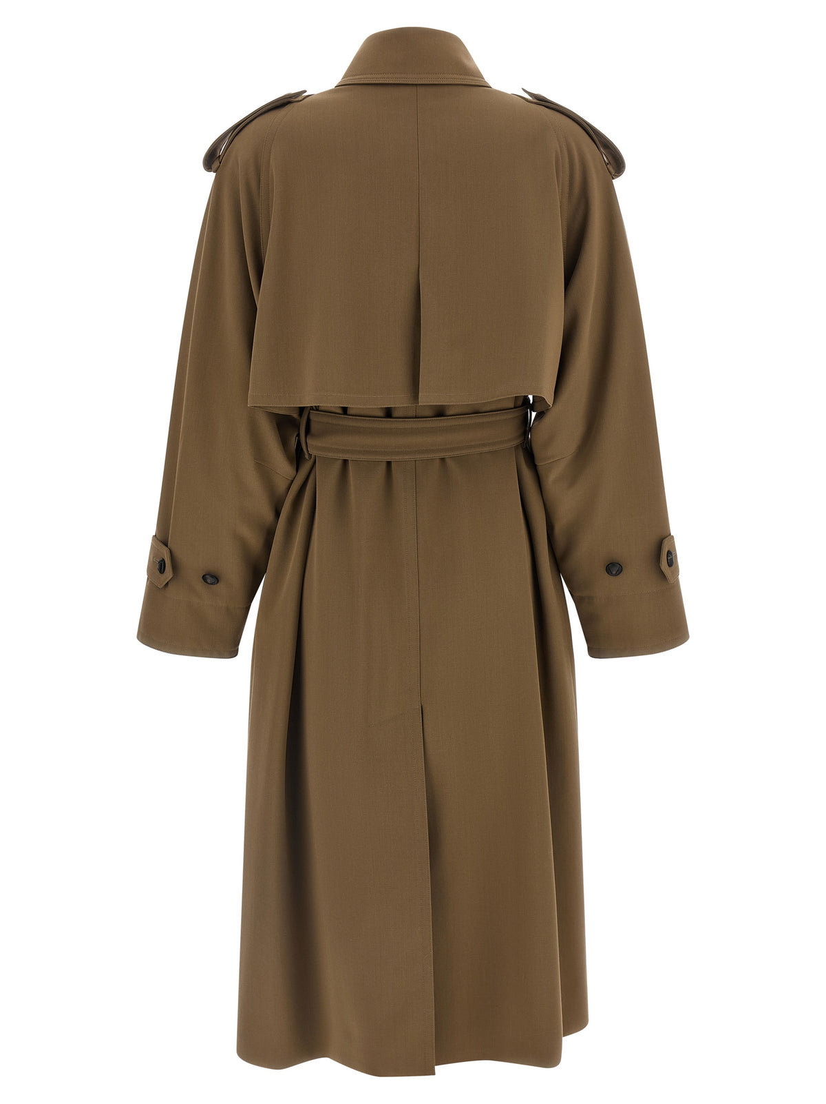 Max Mara Brown Virgin Wool Coat Max Mara