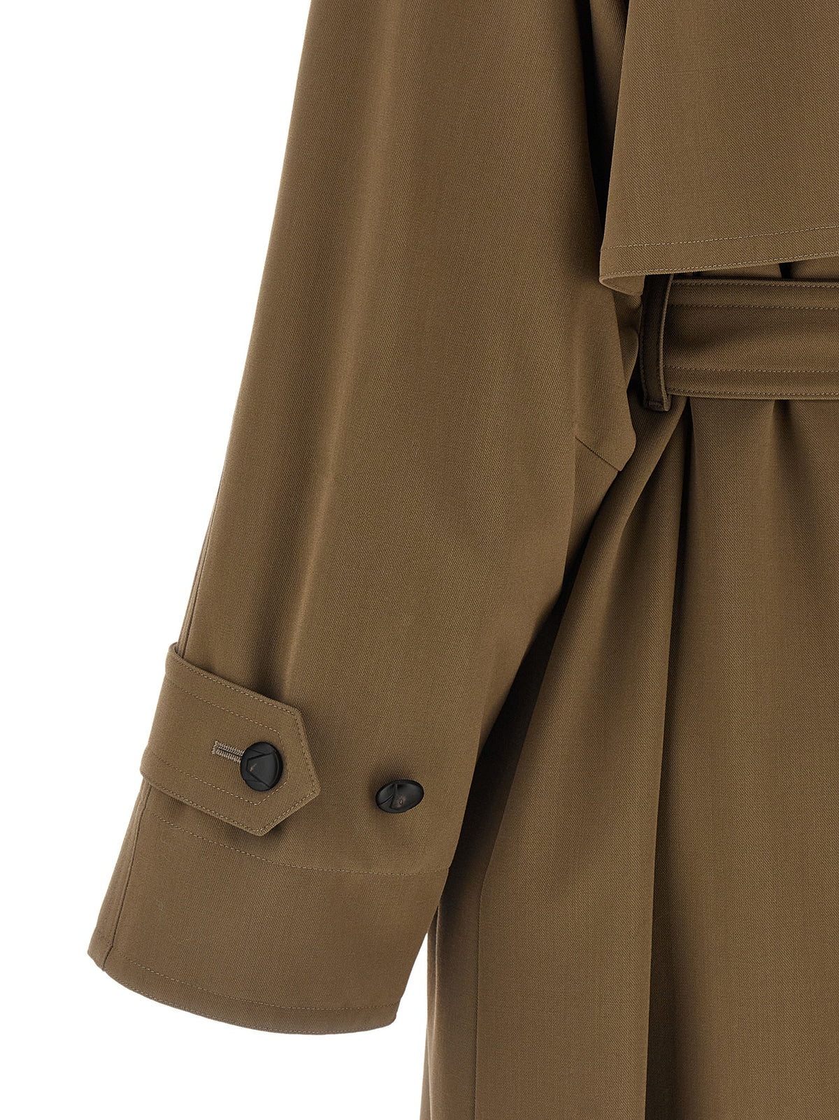 Max Mara Brown Virgin Wool Coat Max Mara
