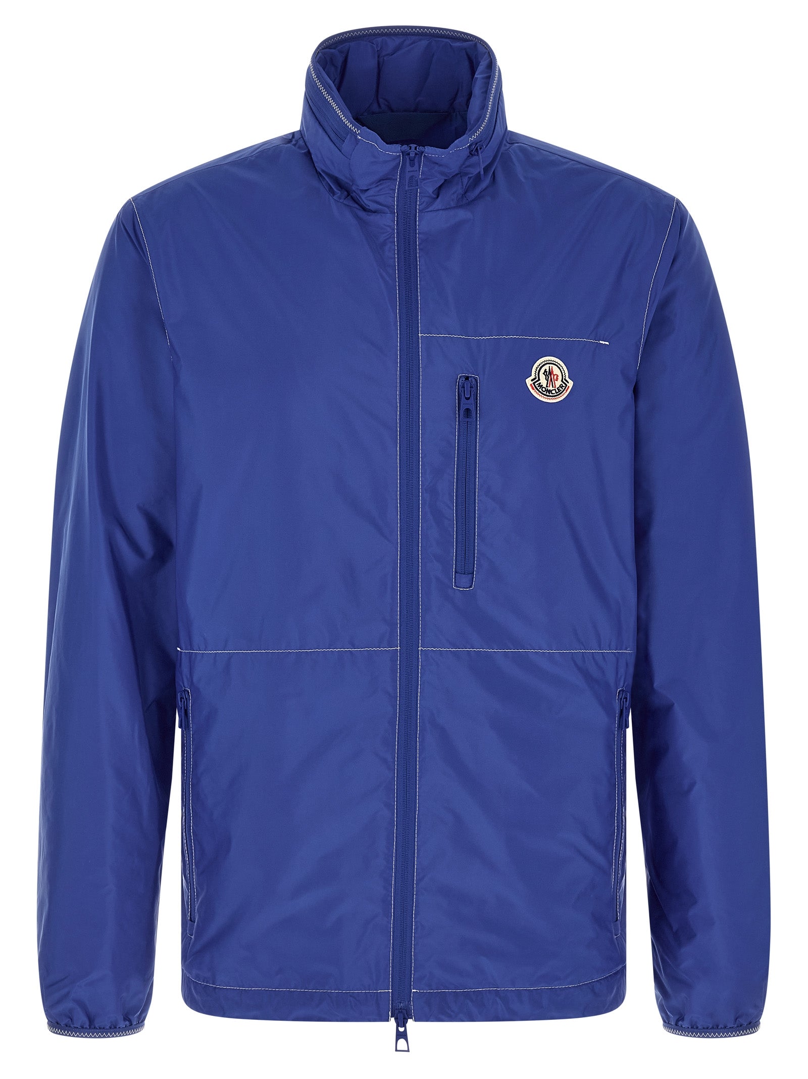 Moncler Blue Polyamide Shell Jacket Moncler