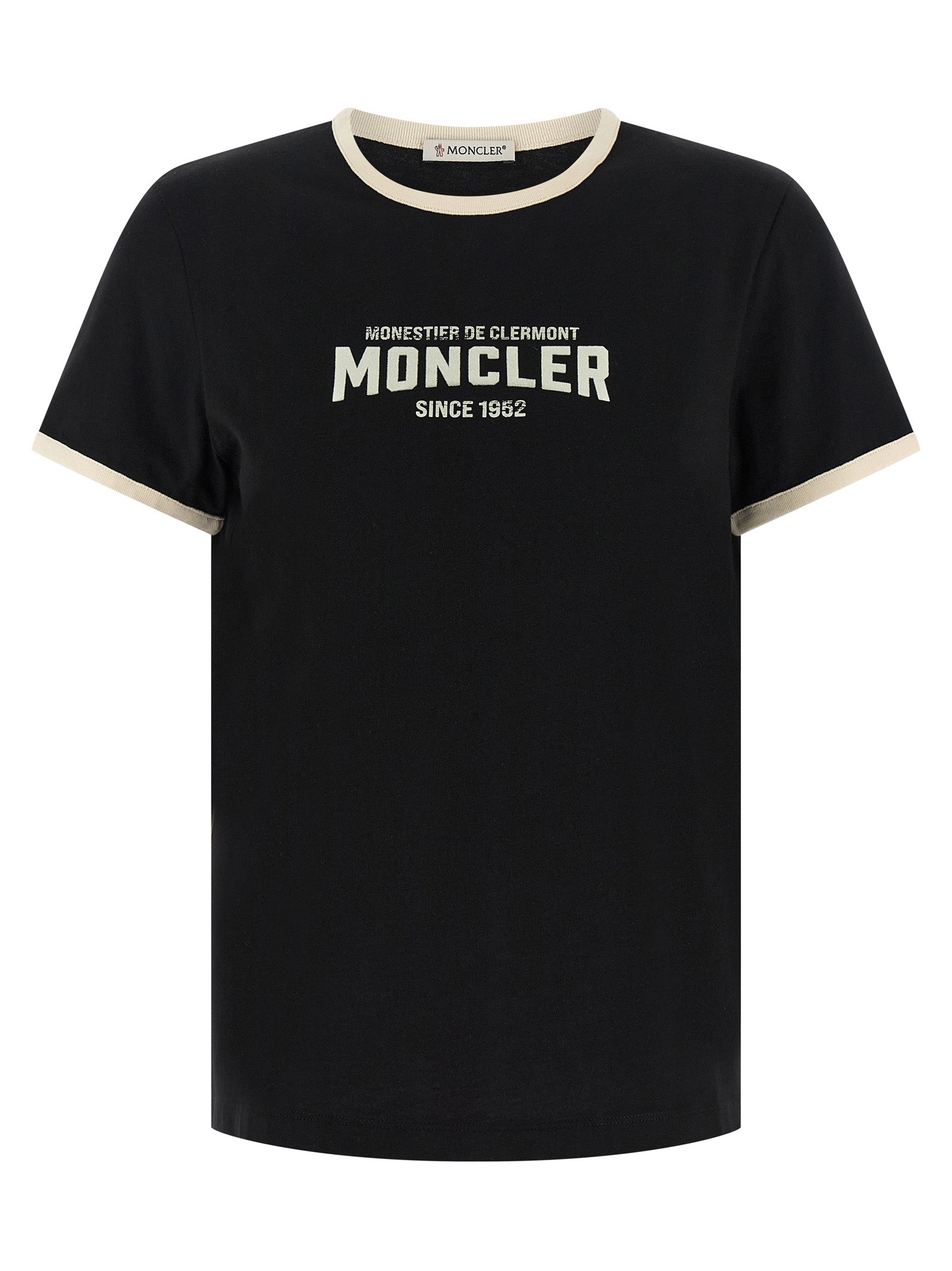 Moncler Black Cotton T-Shirt Moncler