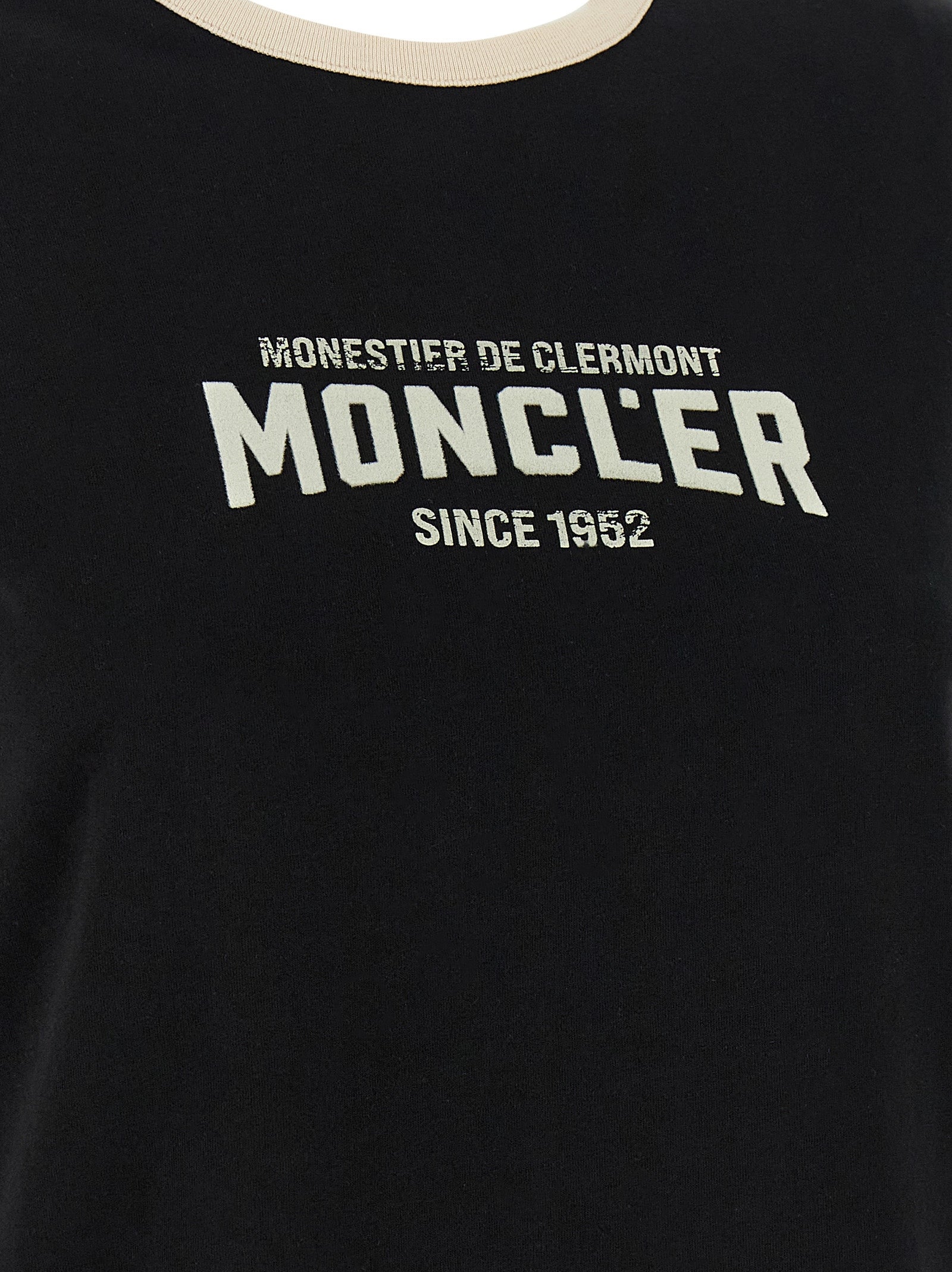 Moncler Black Cotton T-Shirt Moncler