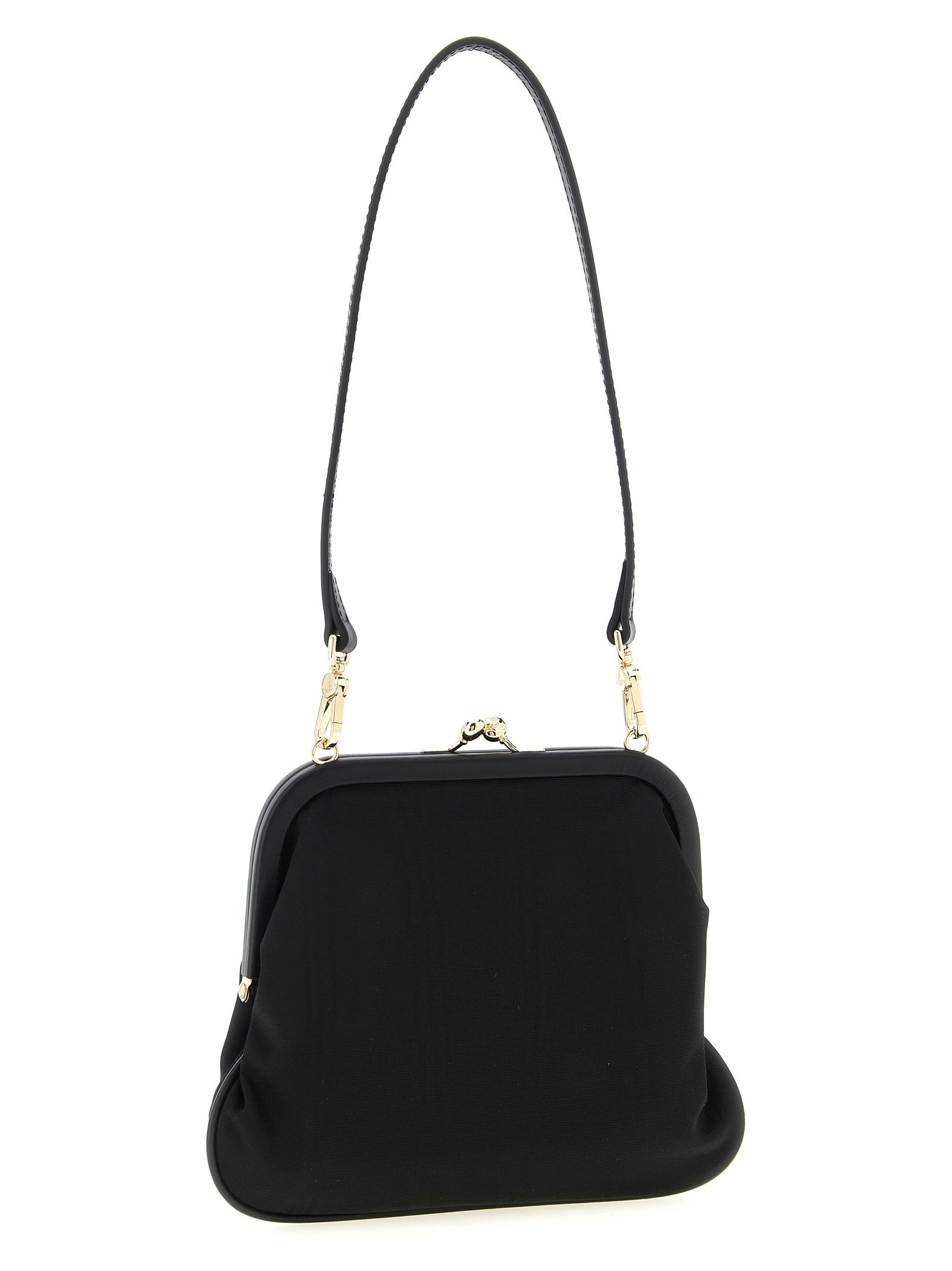 Vivienne Westwood Black Viscose Clutch Bag Vivienne Westwood