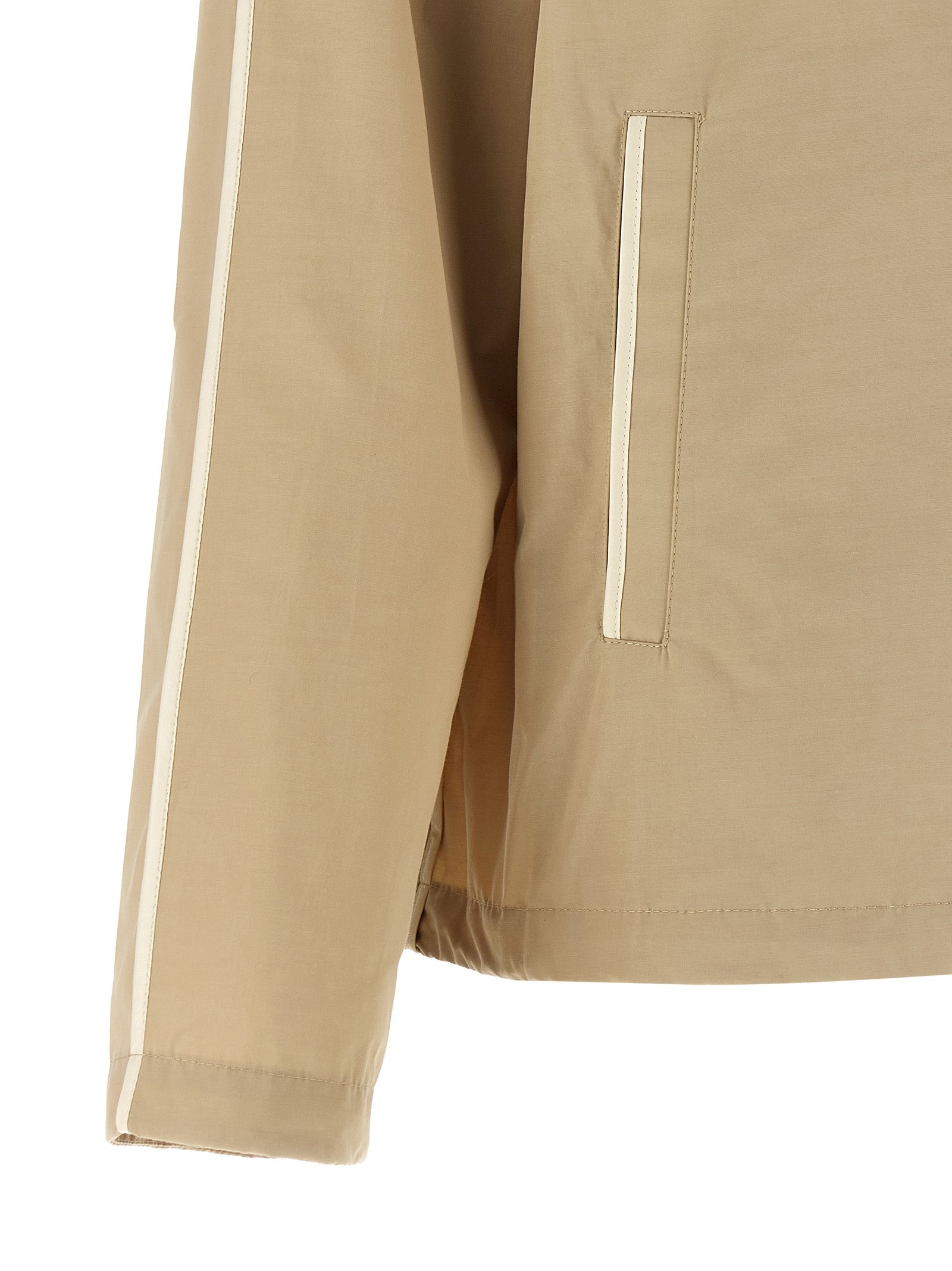 Moncler Beige Polyester Shell Jacket Moncler