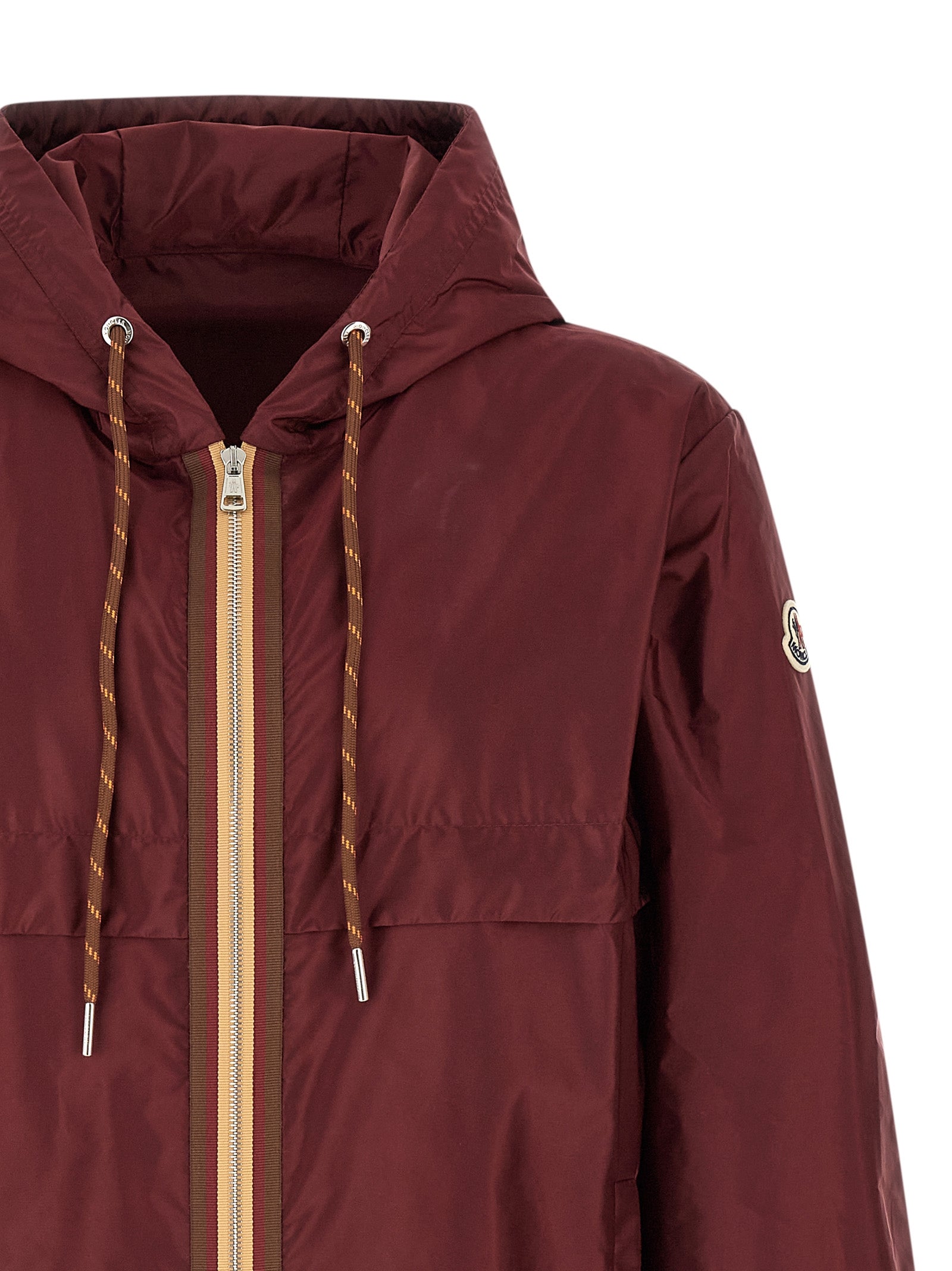 Moncler Bordeaux Polyamide Shell Jacket Moncler