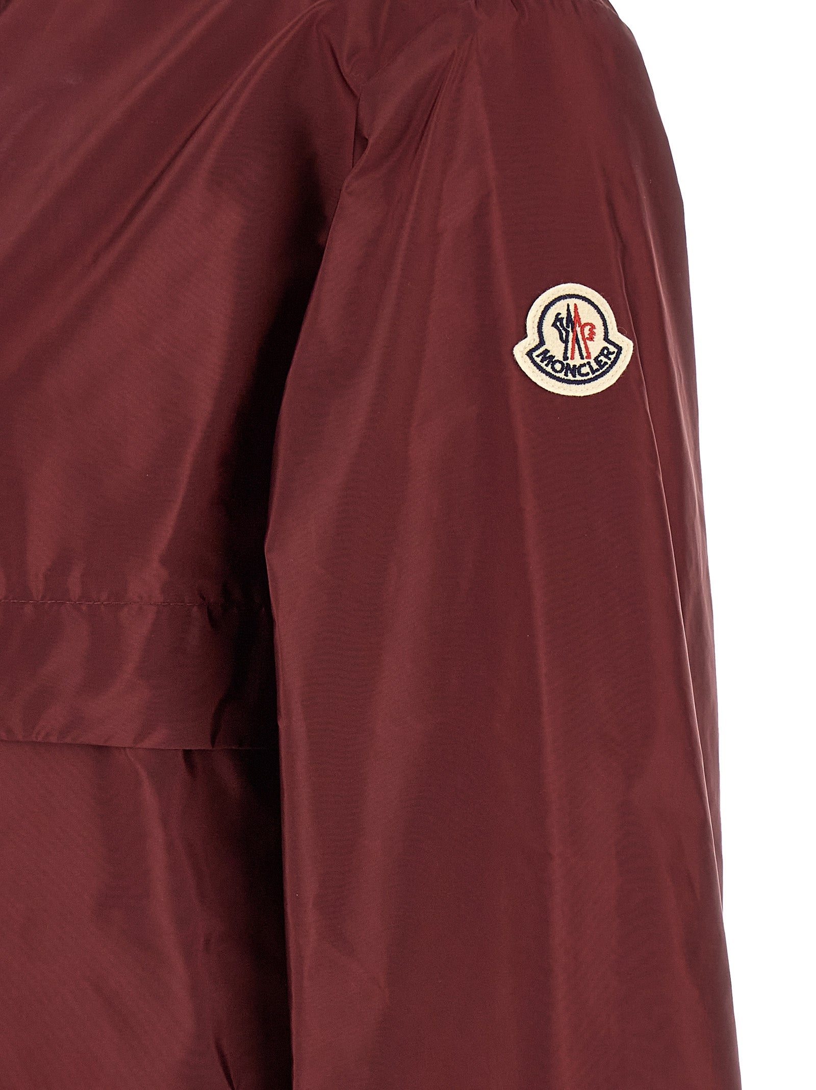 Moncler Bordeaux Polyamide Shell Jacket Moncler