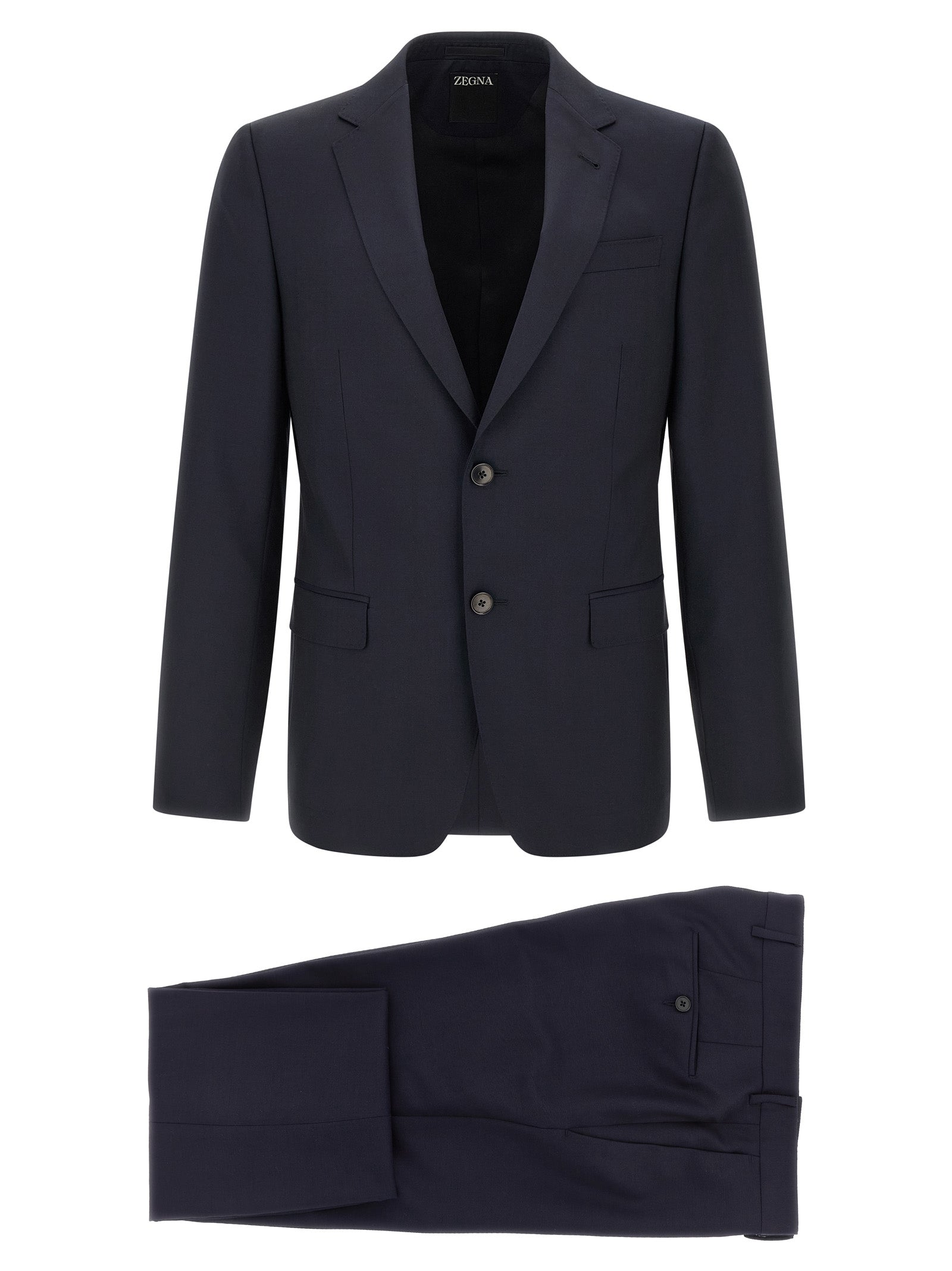 ZEGNA Blue Wool Two-Piece Suit ZEGNA