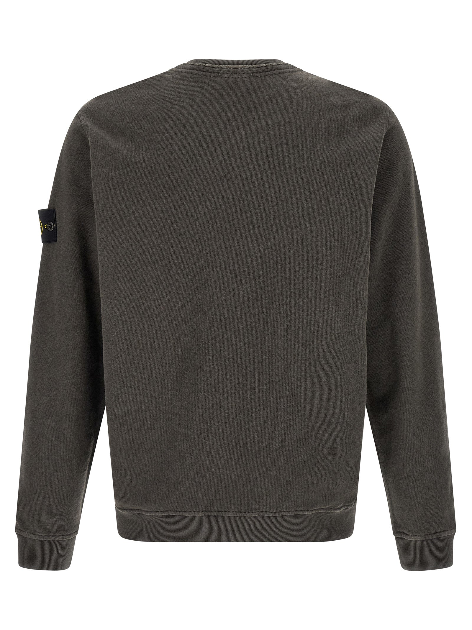 Stone Island Gray Cotton Sweatshirt Stone Island