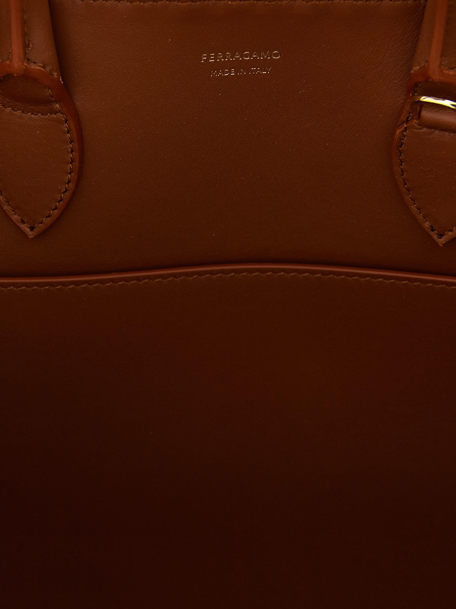Ferragamo Brown Calfskin Handbag Ferragamo