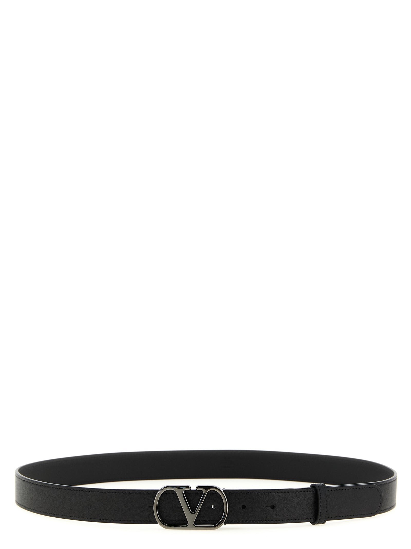 Valentino Garavani Black Calfskin Regular Belt