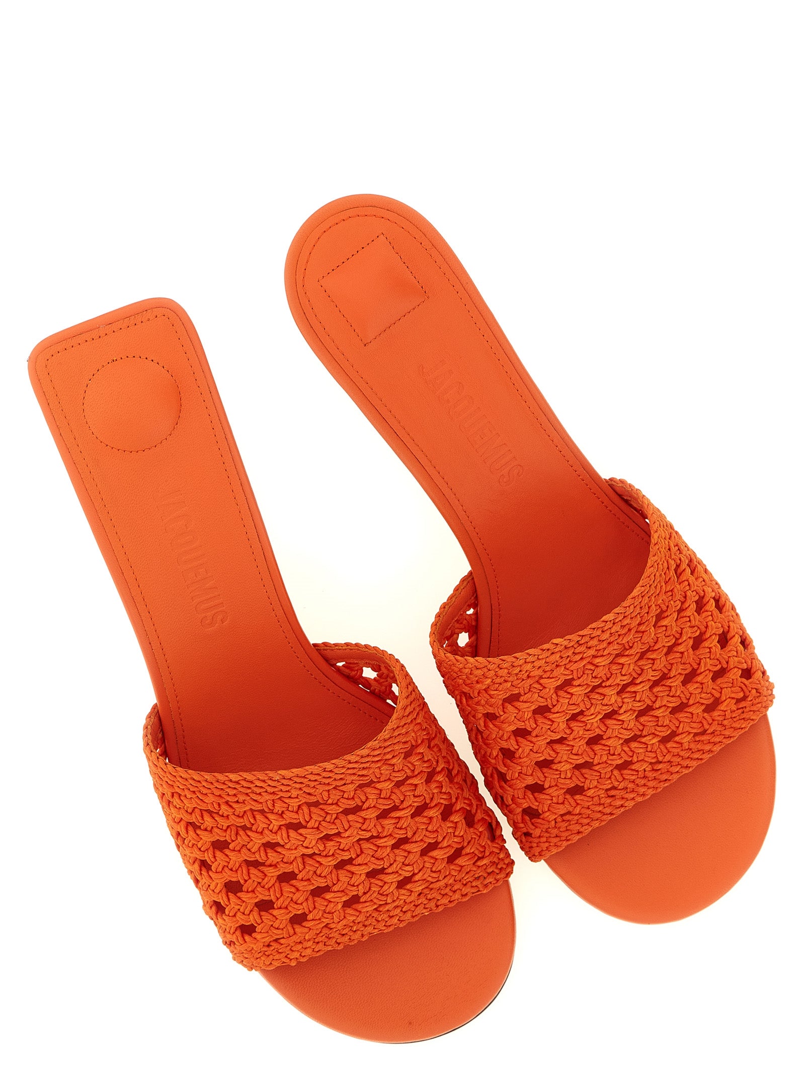 Jacquemus Orange Polyester Platform Sandals Jacquemus