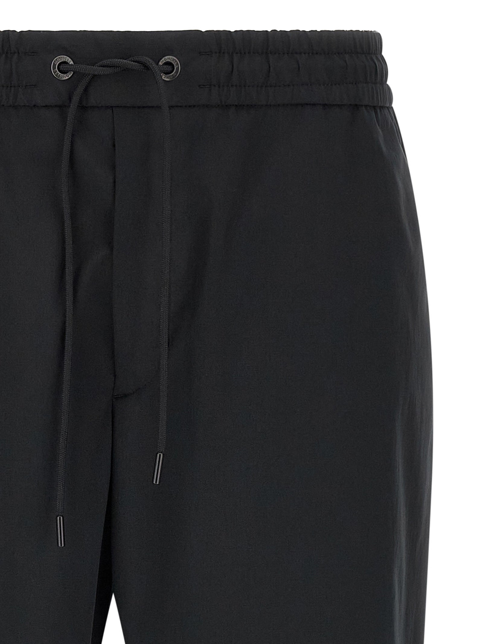 Moncler Black Polyester Joggers (Workout Pants) Moncler
