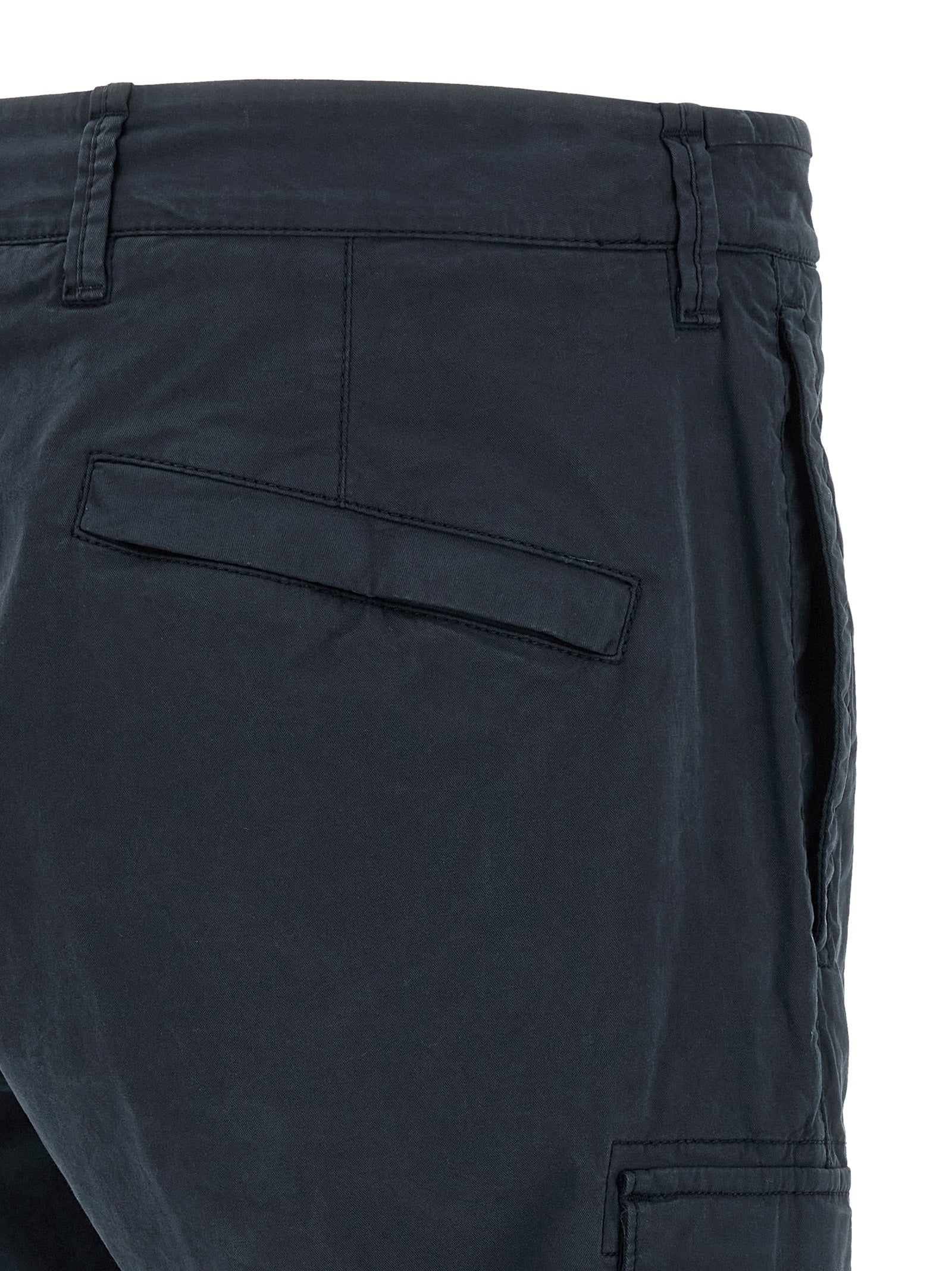 Stone Island Blue Cotton Cargo Pants Stone Island
