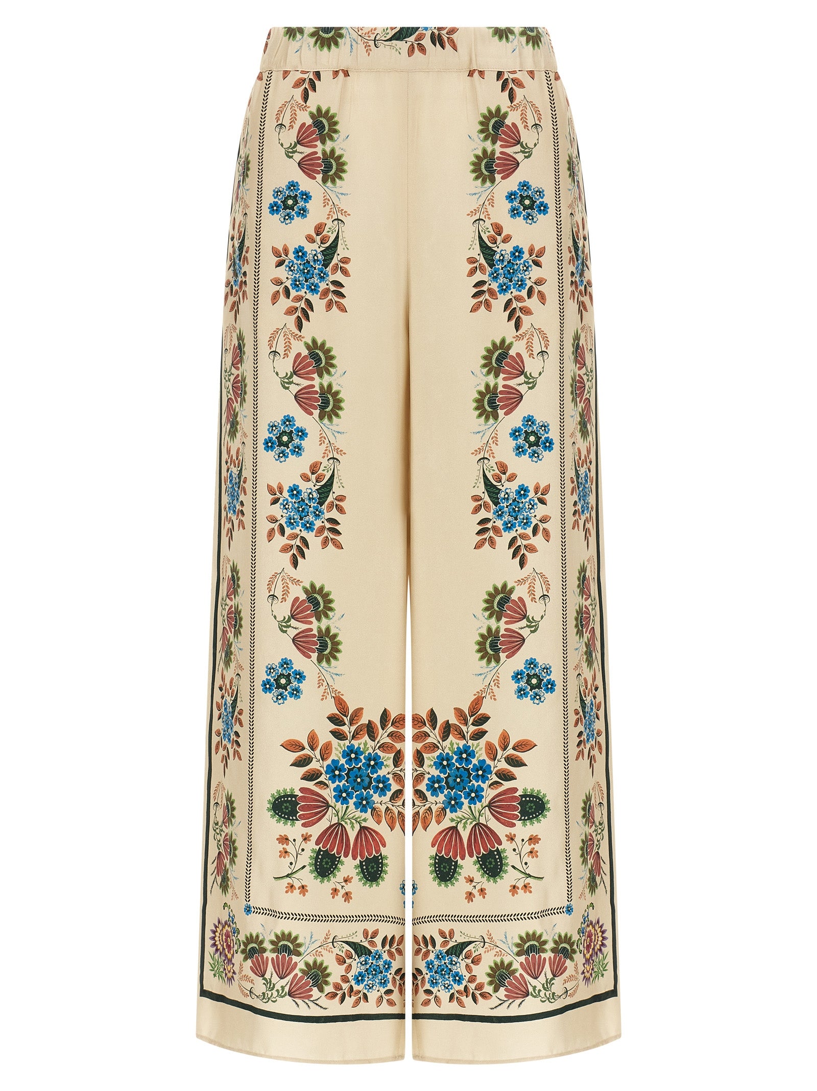 Max Mara Beige Silk Casual Pants