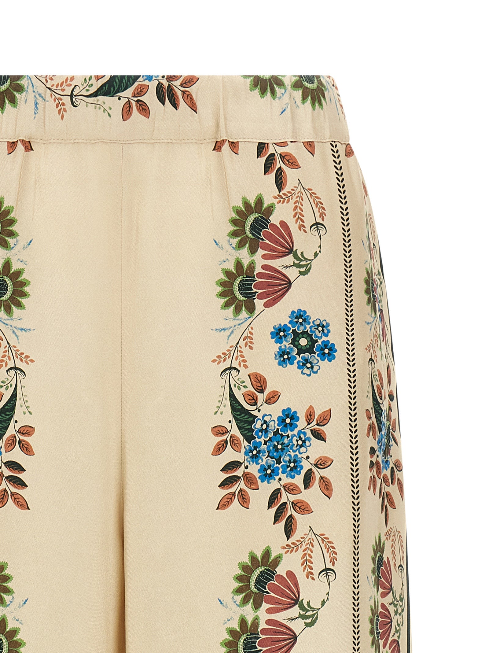 Max Mara Beige Silk Casual Pants
