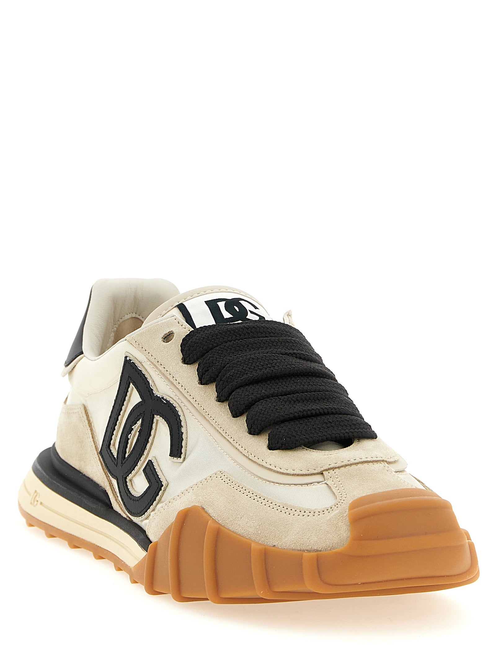 Dolce & Gabbana Black Calfskin Athletic Sneakers Dolce & Gabbana