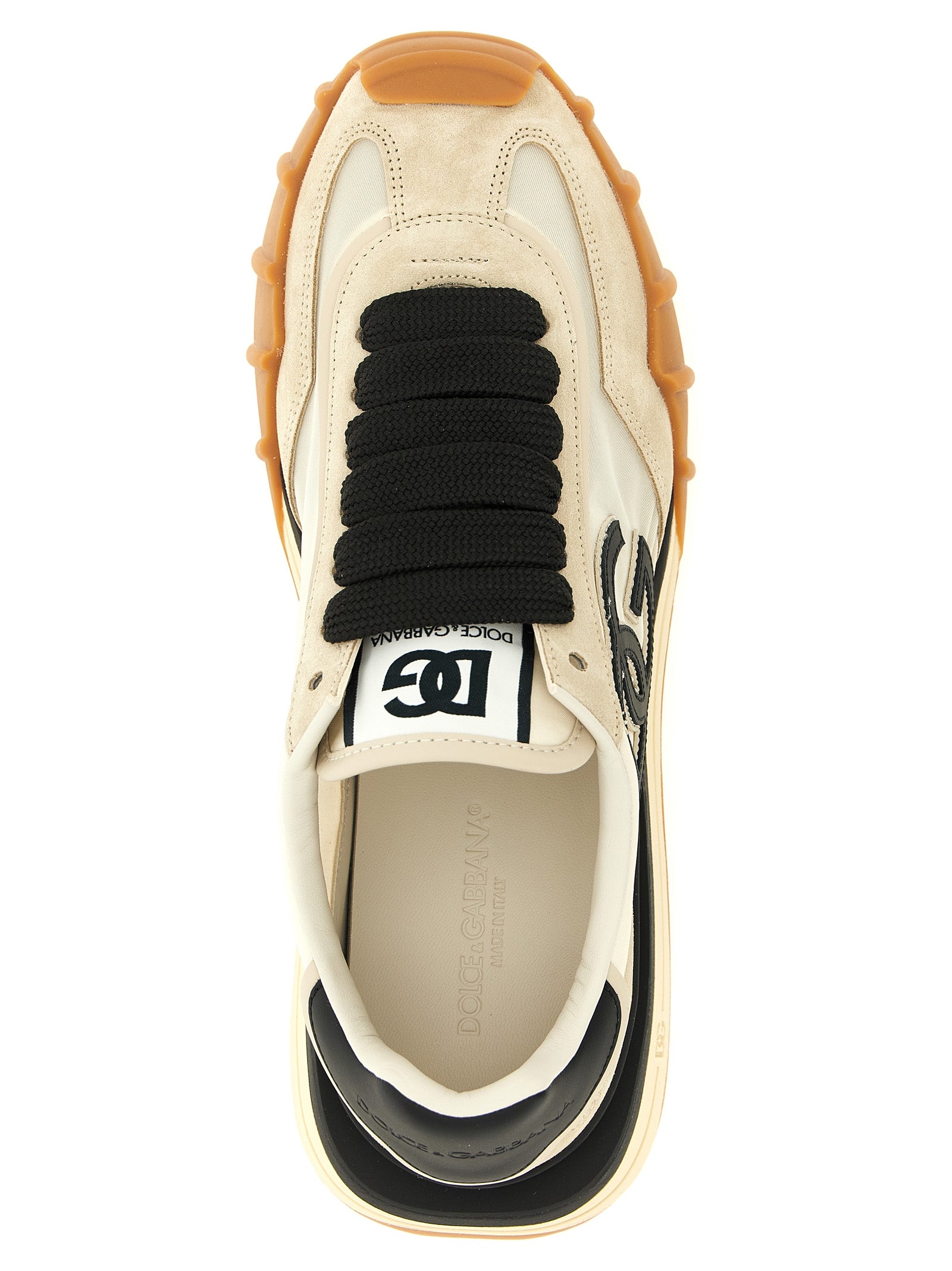 Dolce & Gabbana Black Calfskin Athletic Sneakers Dolce & Gabbana