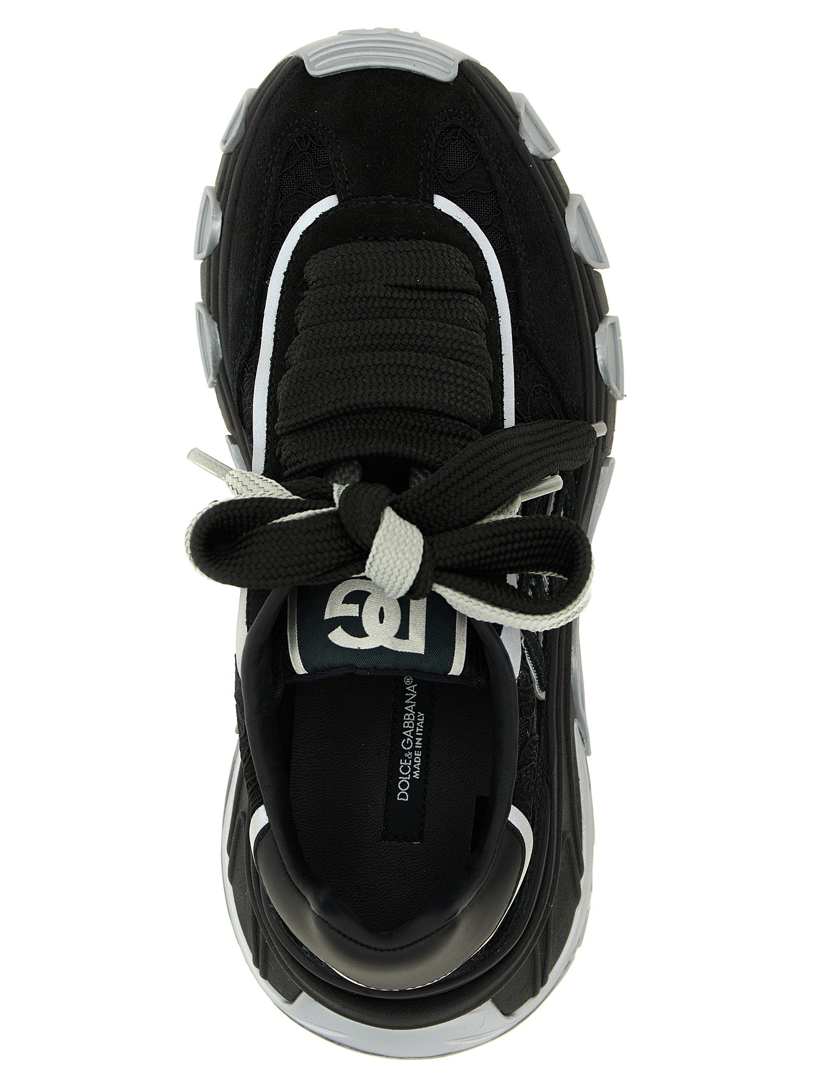 Dolce & Gabbana Black Polyamide Athletic Sneakers Dolce & Gabbana