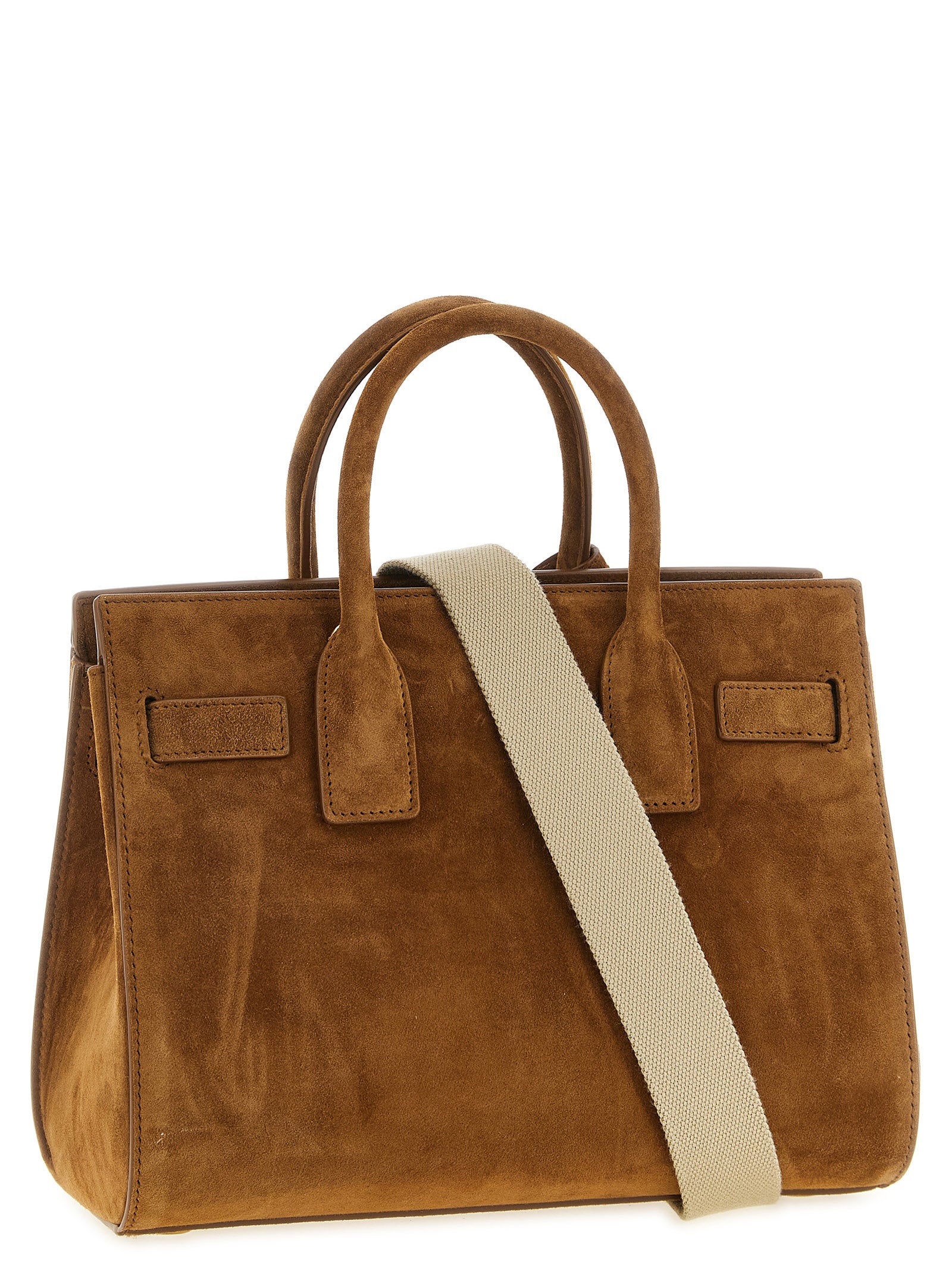 Saint Laurent Brown Calfskin Handbag Saint Laurent