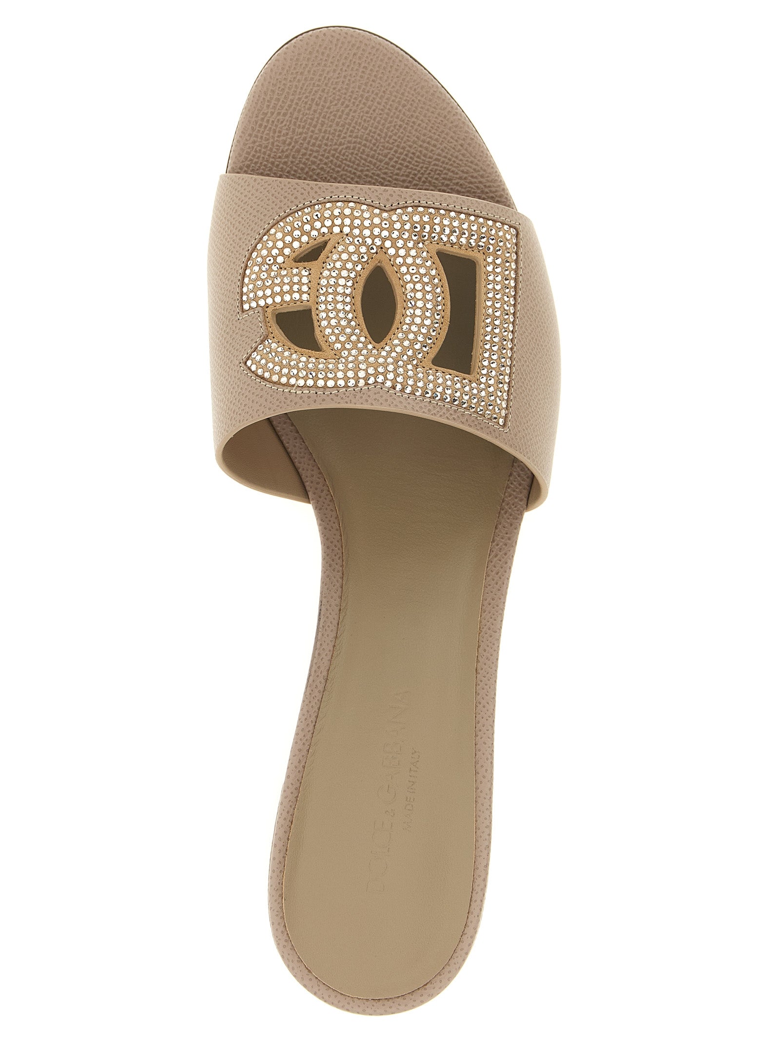 Dolce & Gabbana Gray Calfskin Mules Dolce & Gabbana