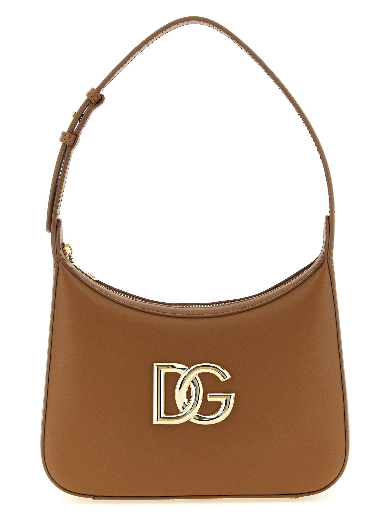 Dolce & Gabbana Brown Calfskin Shoulder Bag Dolce & Gabbana