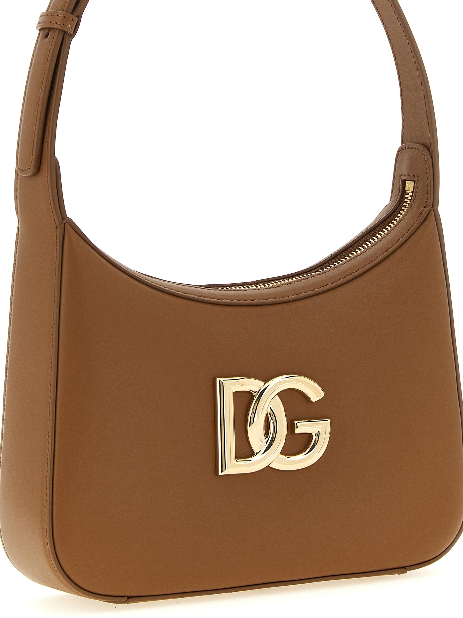 Dolce & Gabbana Brown Calfskin Shoulder Bag Dolce & Gabbana