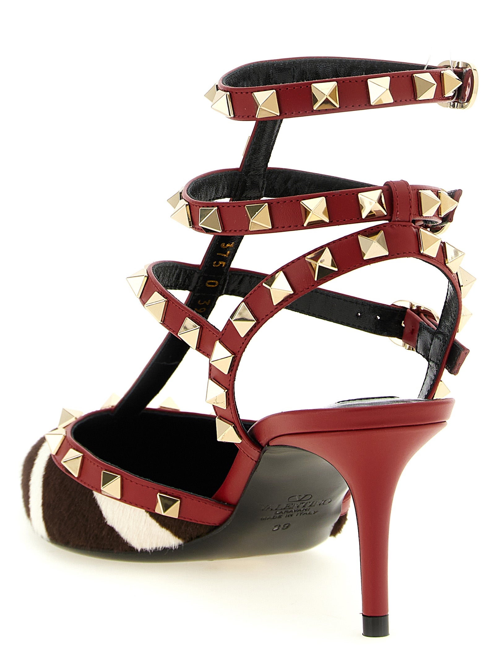 Valentino Garavani Multicolor Calfskin Mid Heel Pumps Valentino Garavani
