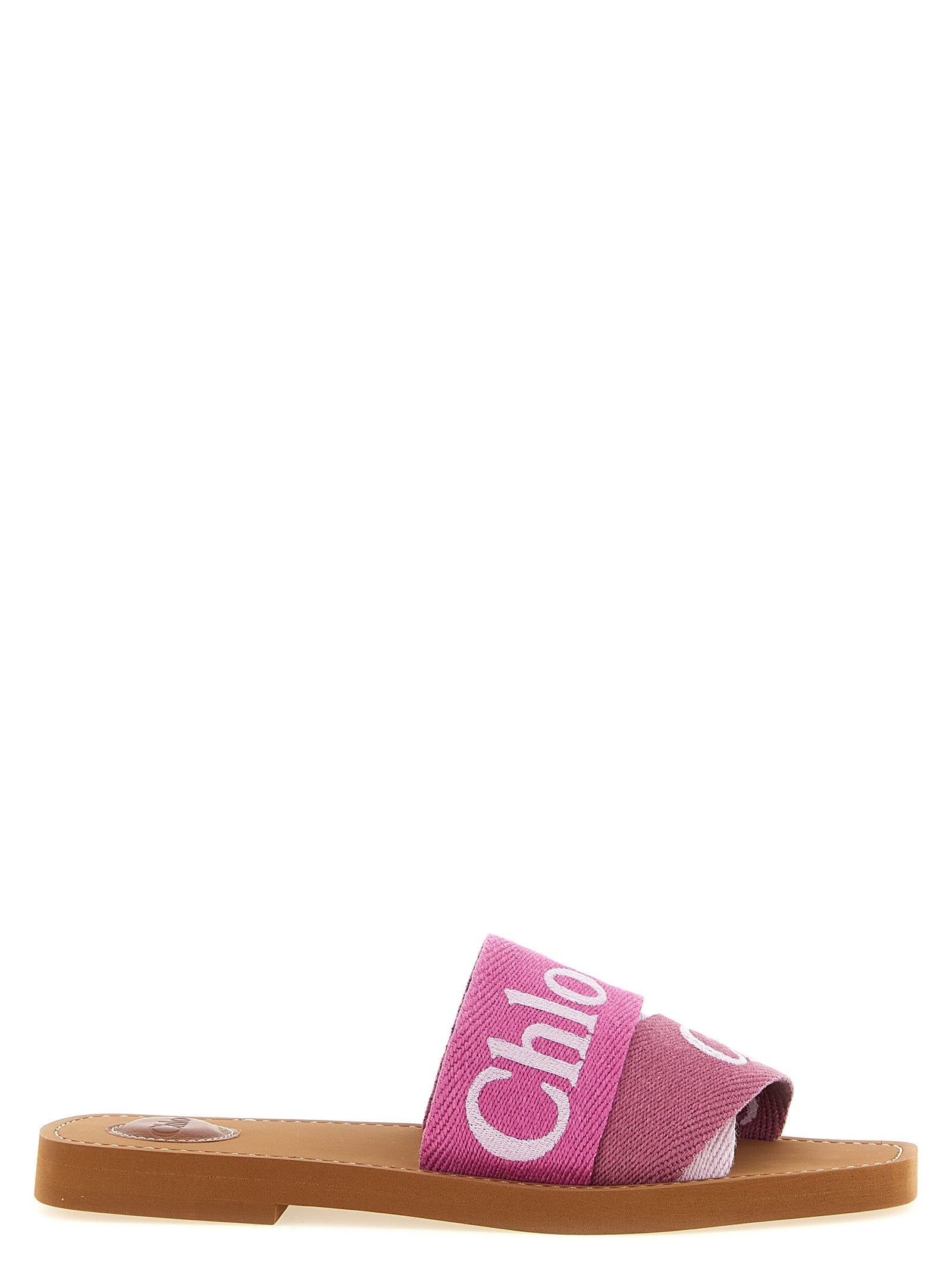 Chloé Multicolor Linen Slides Chloé