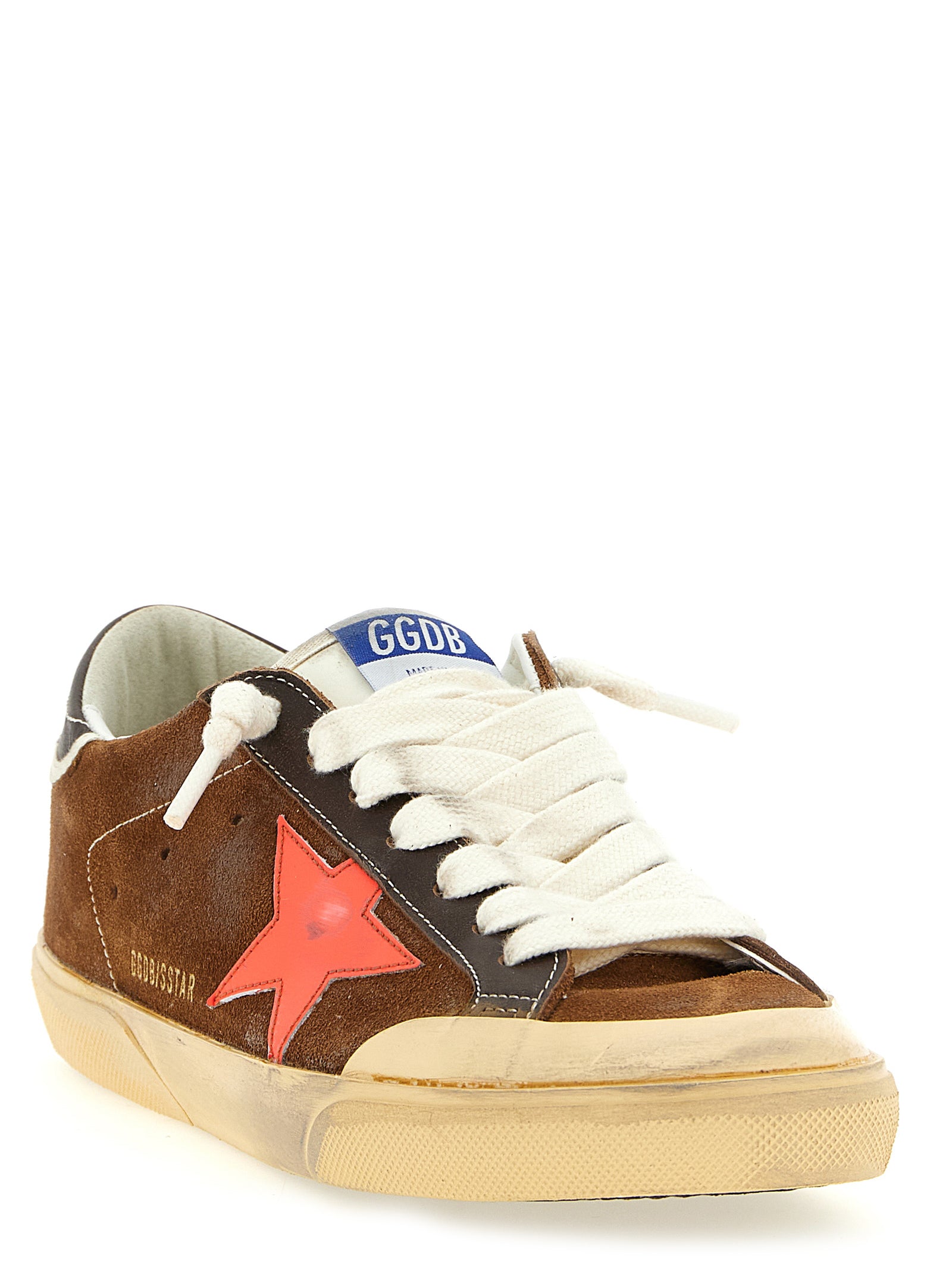 Golden Goose Brown Cowhide Low Top Sneakers Golden Goose