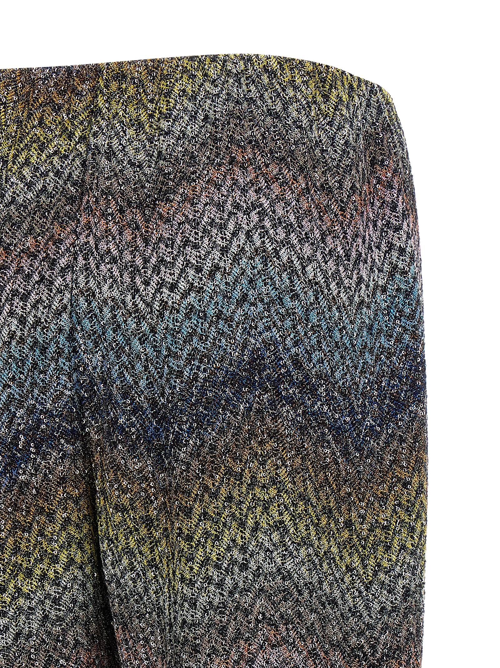 Missoni Multicolor Viscose Flared Pants Missoni
