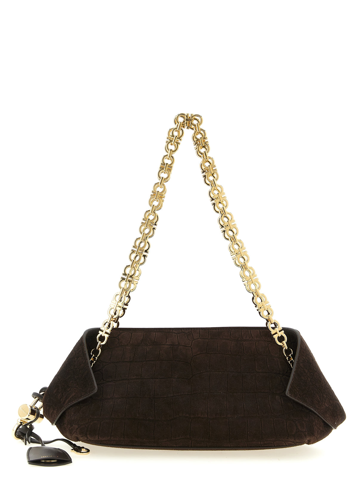 Ferragamo Brown Shoulder Bags