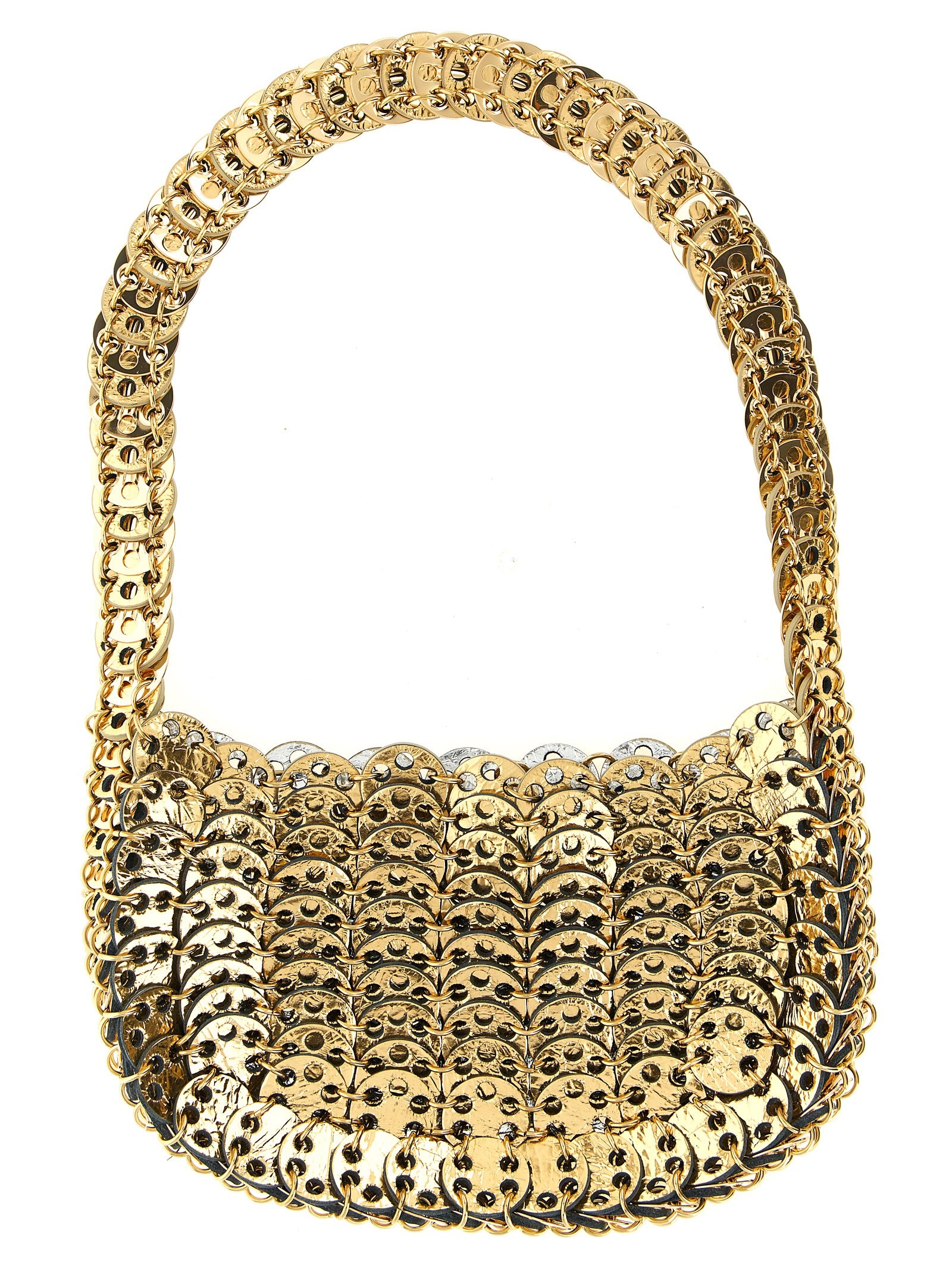 Paco Rabanne Multicolor Calfskin Shoulder Bag Paco Rabanne