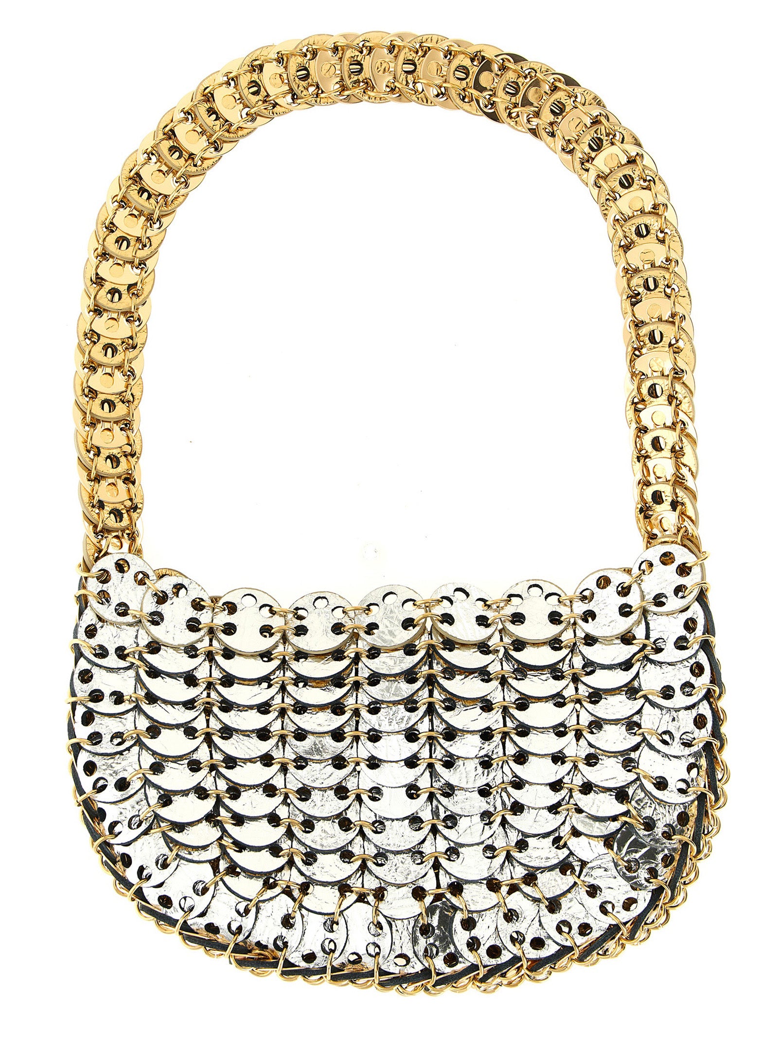 Paco Rabanne Multicolor Calfskin Shoulder Bag