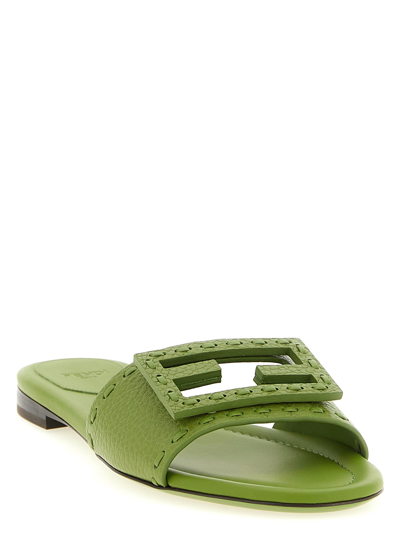 Fendi Bicolor Calfskin Slides Fendi
