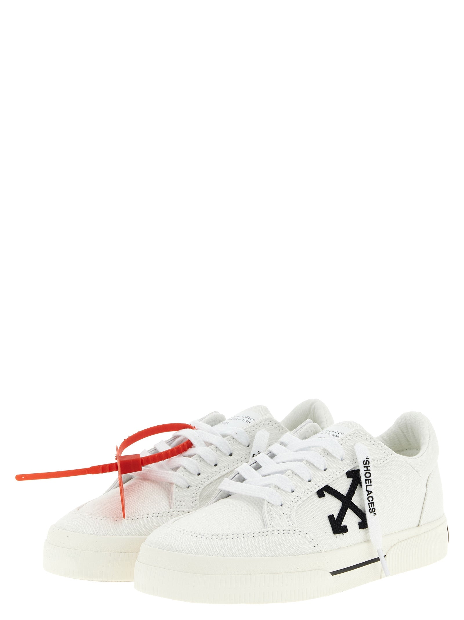 Off-White Bicolor Cotton Low Top Sneakers Off-White