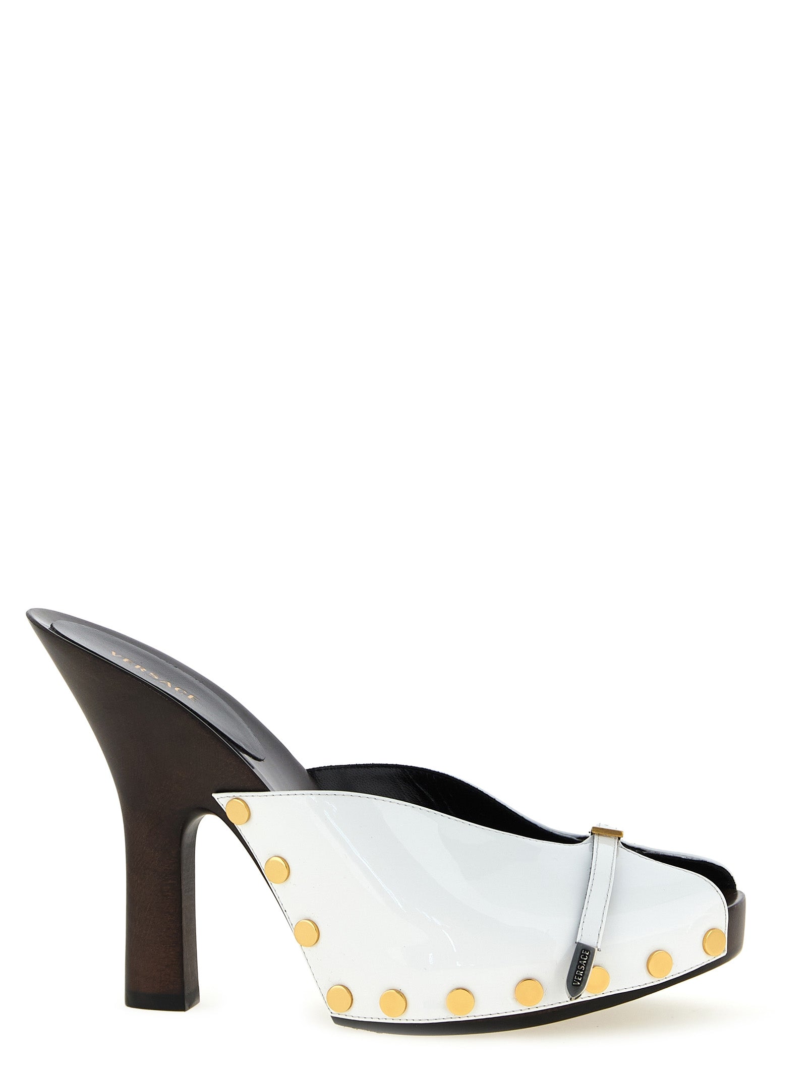 Versace Bicolor Calfskin High Heel Pumps Versace