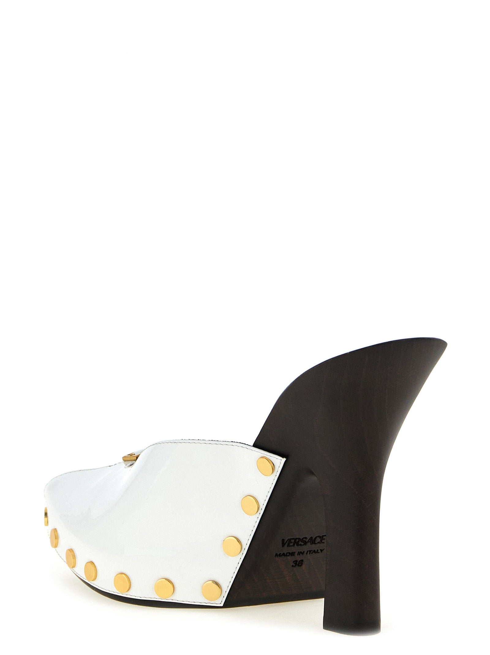 Versace Bicolor Calfskin High Heel Pumps Versace
